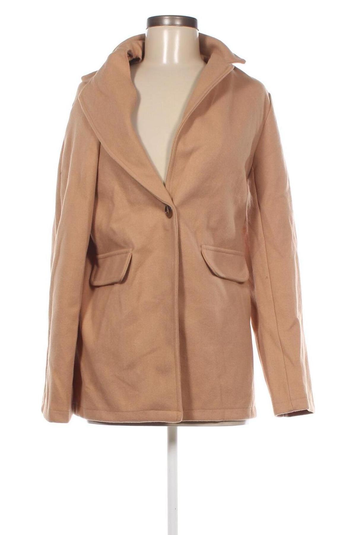 Palton de femei SHEIN, Mărime XL, Culoare Bej, Preț 113,69 Lei