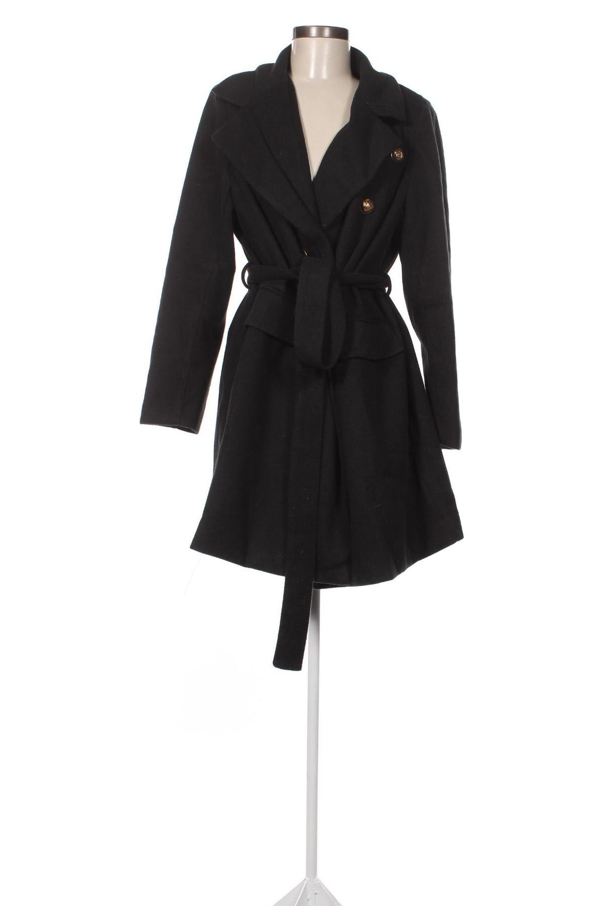 Дамско палто SHEIN, Размер XL, Цвят Черен, Цена 80,25 лв.