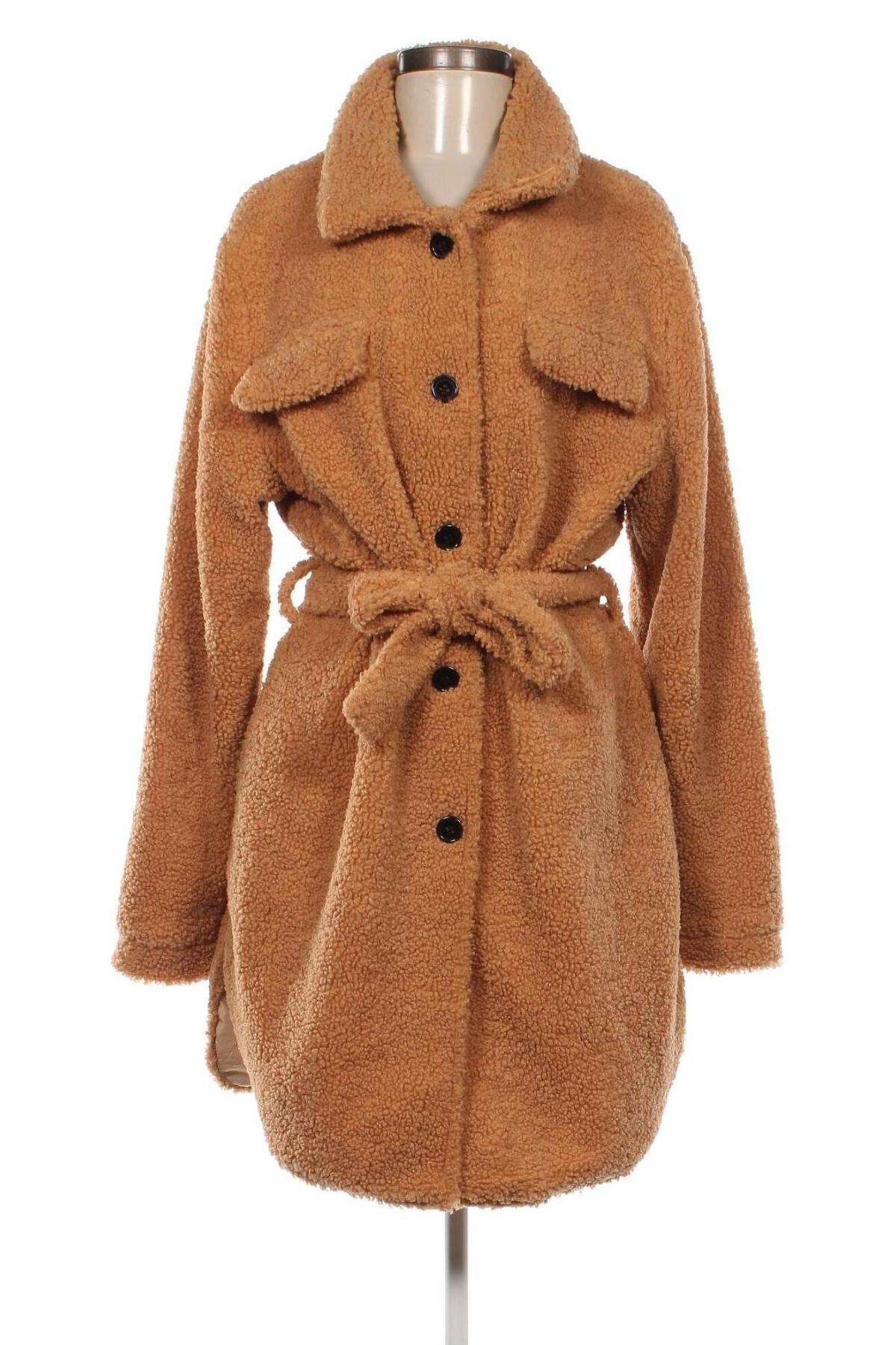 Dámsky kabát  SHEIN, Veľkosť XL, Farba Béžová, Cena  32,76 €