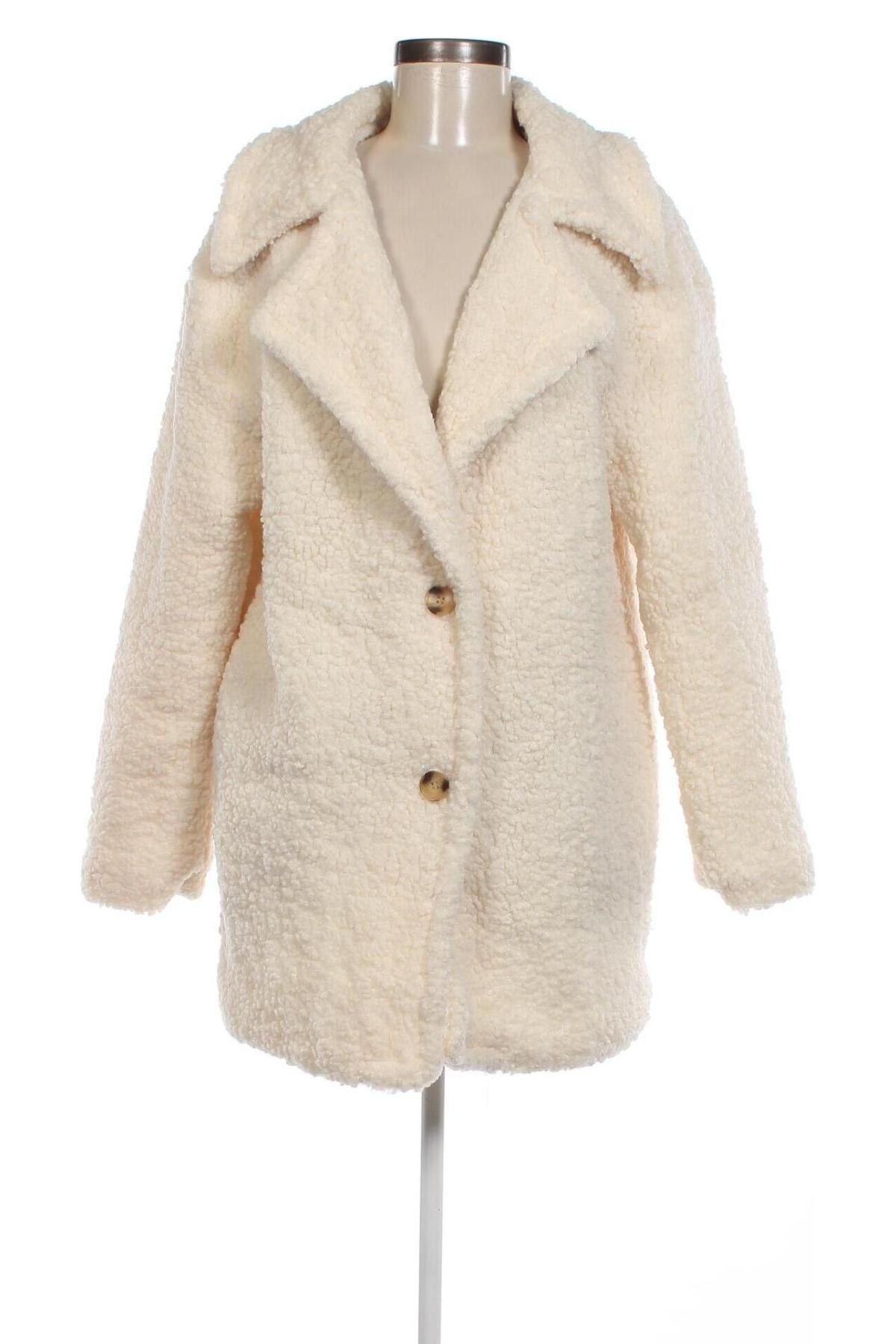 Γυναικείο παλτό She, Μέγεθος M, Χρώμα Εκρού, Τιμή 35,74 €