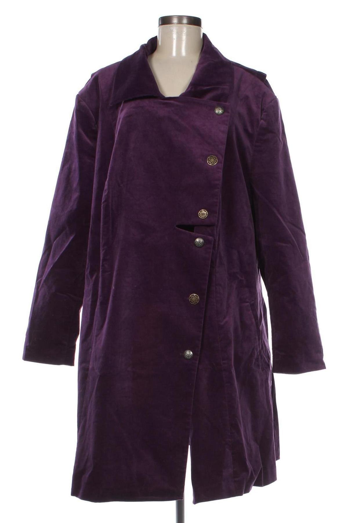 Γυναικείο παλτό Sheego by Joe Browns, Μέγεθος 4XL, Χρώμα Βιολετί, Τιμή 34,56 €