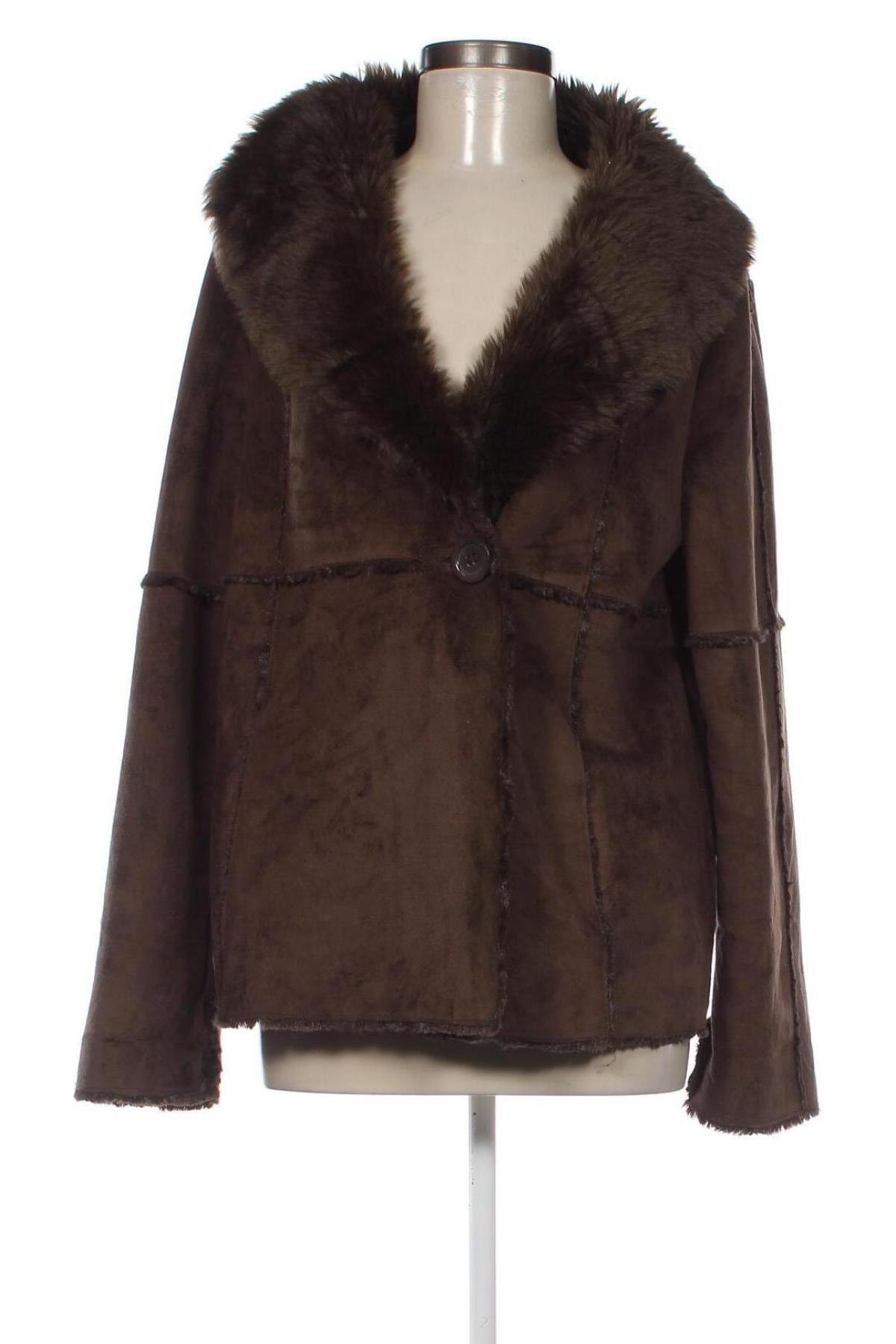 Дамско палто T-lab, Размер XL, Цвят Кафяв, Цена 16,05 лв.