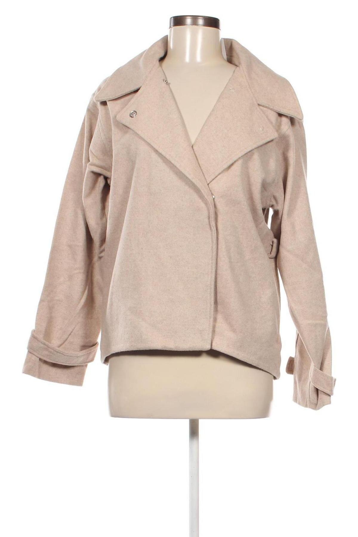 Дамско палто Trendyol, Размер M, Цвят Бежов, Цена 59,15 лв.