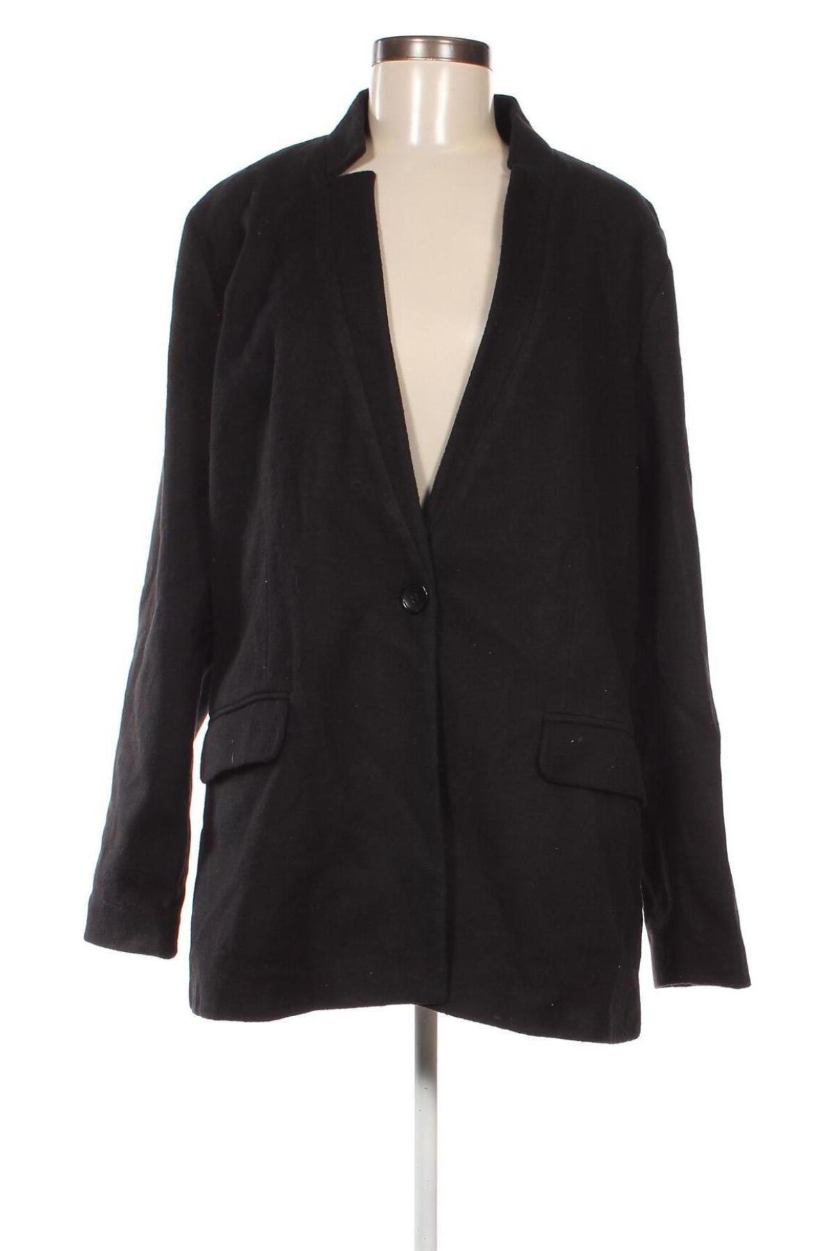 Дамско палто Trendyol, Размер L, Цвят Черен, Цена 33,66 лв.