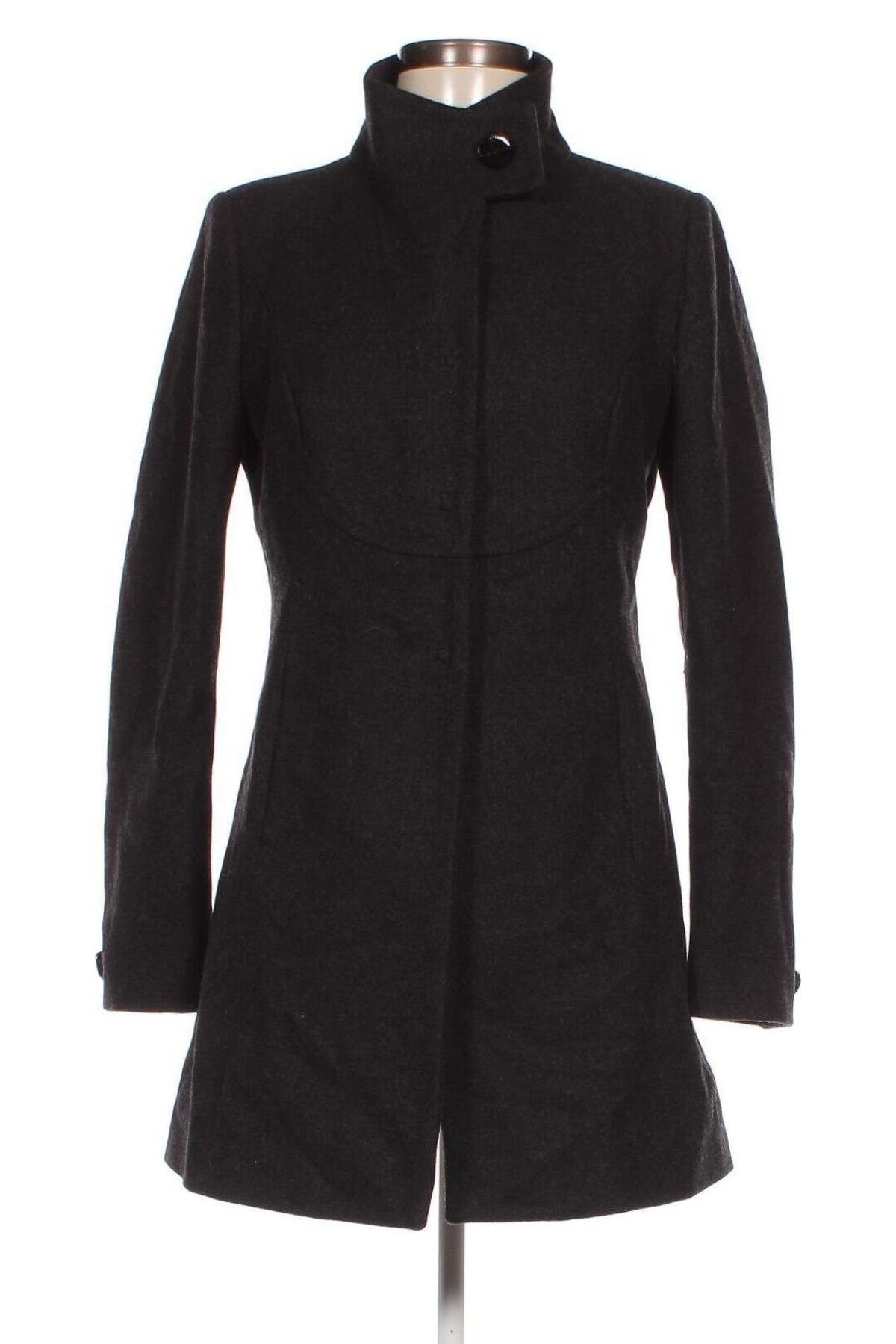 Γυναικείο παλτό United Colors Of Benetton, Μέγεθος L, Χρώμα Μαύρο, Τιμή 38,97 €