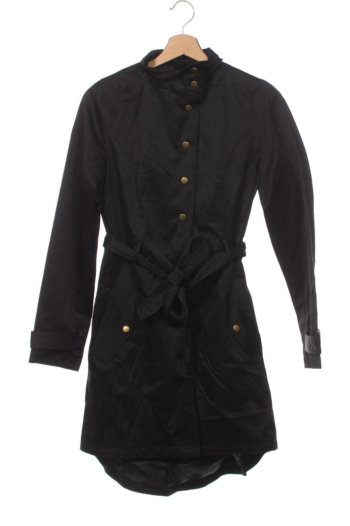 Γυναικείο παλτό VILA, Μέγεθος XS, Χρώμα Μαύρο, Τιμή 38,18 €