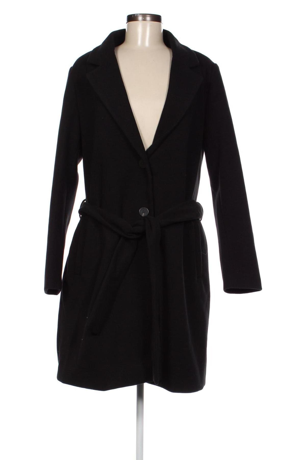 Γυναικείο παλτό VILA, Μέγεθος L, Χρώμα Μαύρο, Τιμή 25,57 €