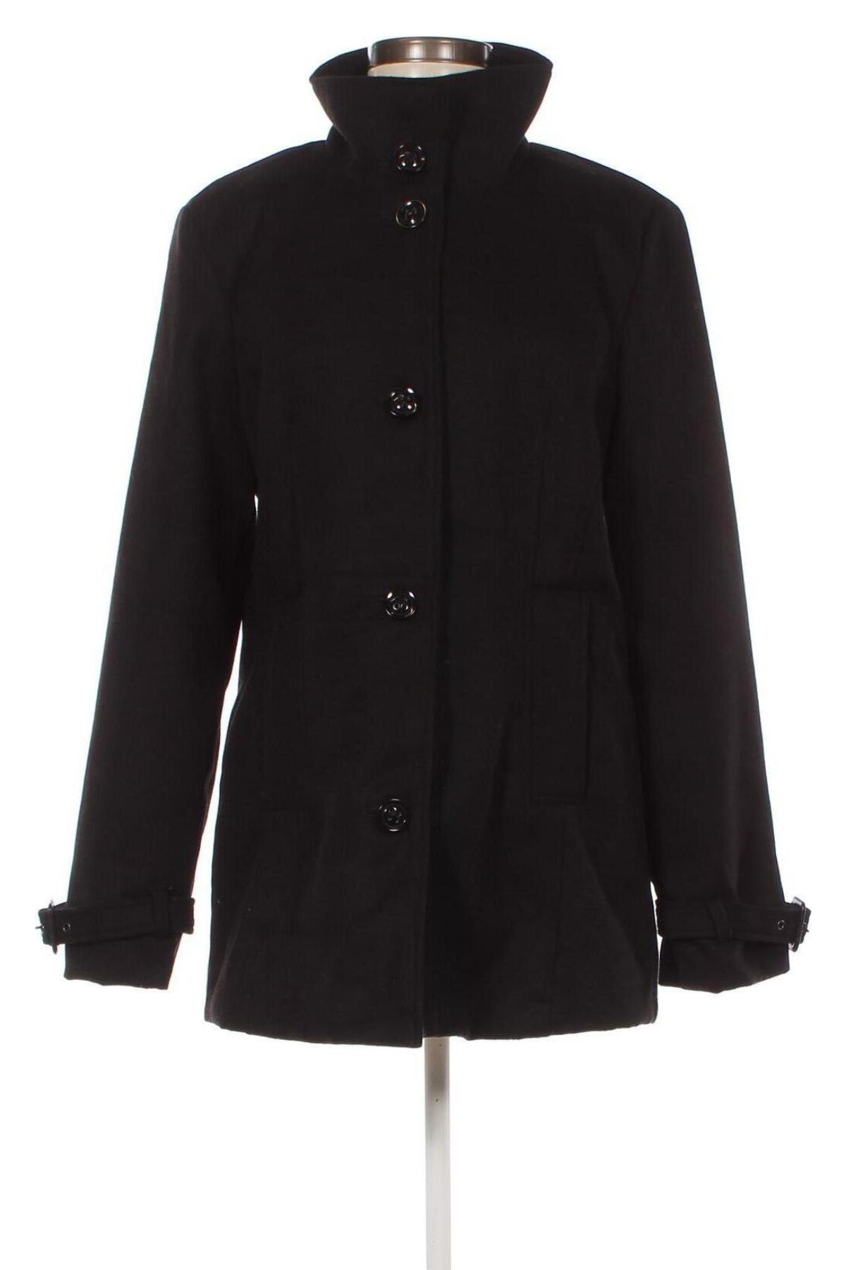 Дамско палто Vivien Caron, Размер M, Цвят Черен, Цена 32,64 лв.