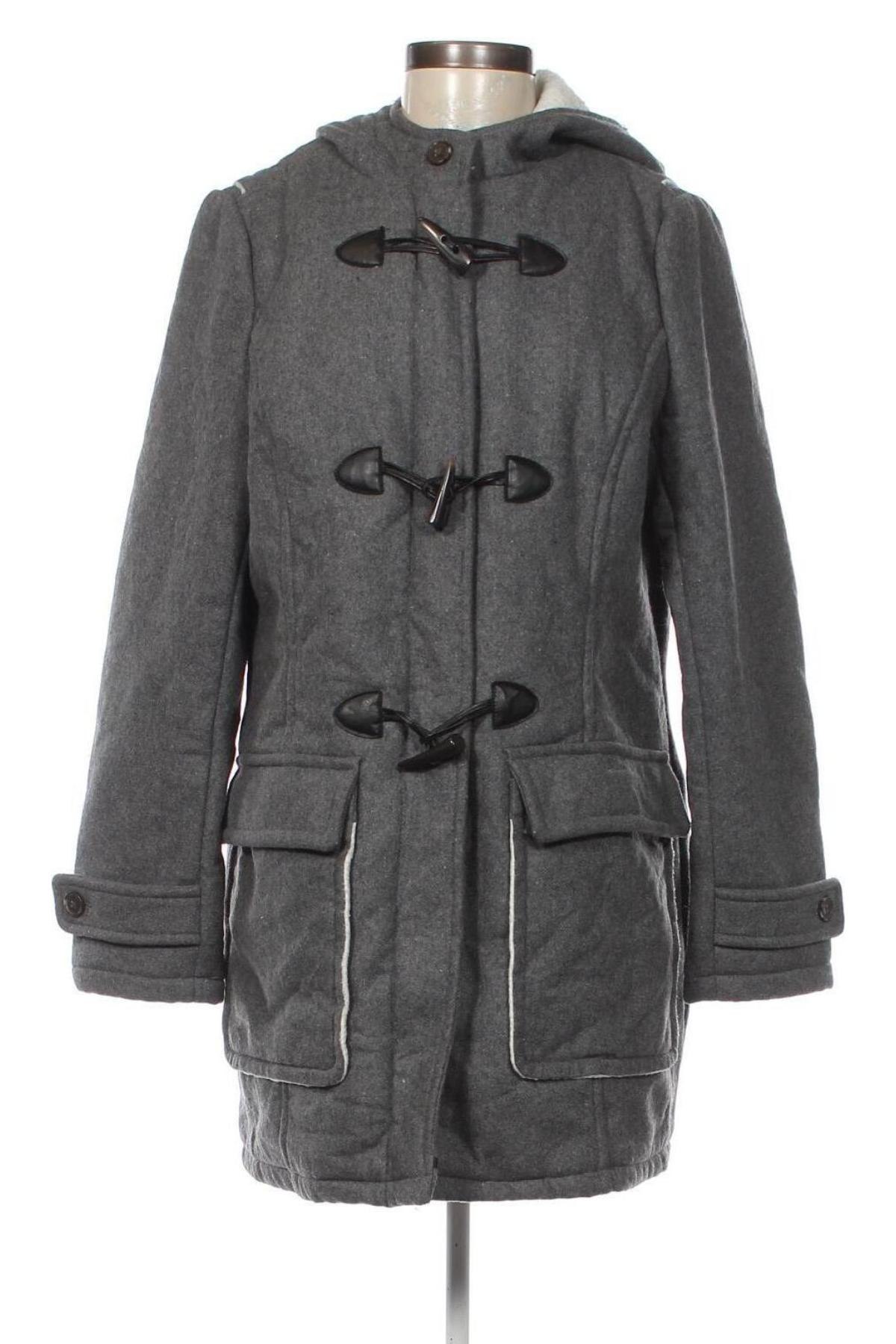 Дамско палто Woman By Tchibo, Размер L, Цвят Сив, Цена 57,78 лв.