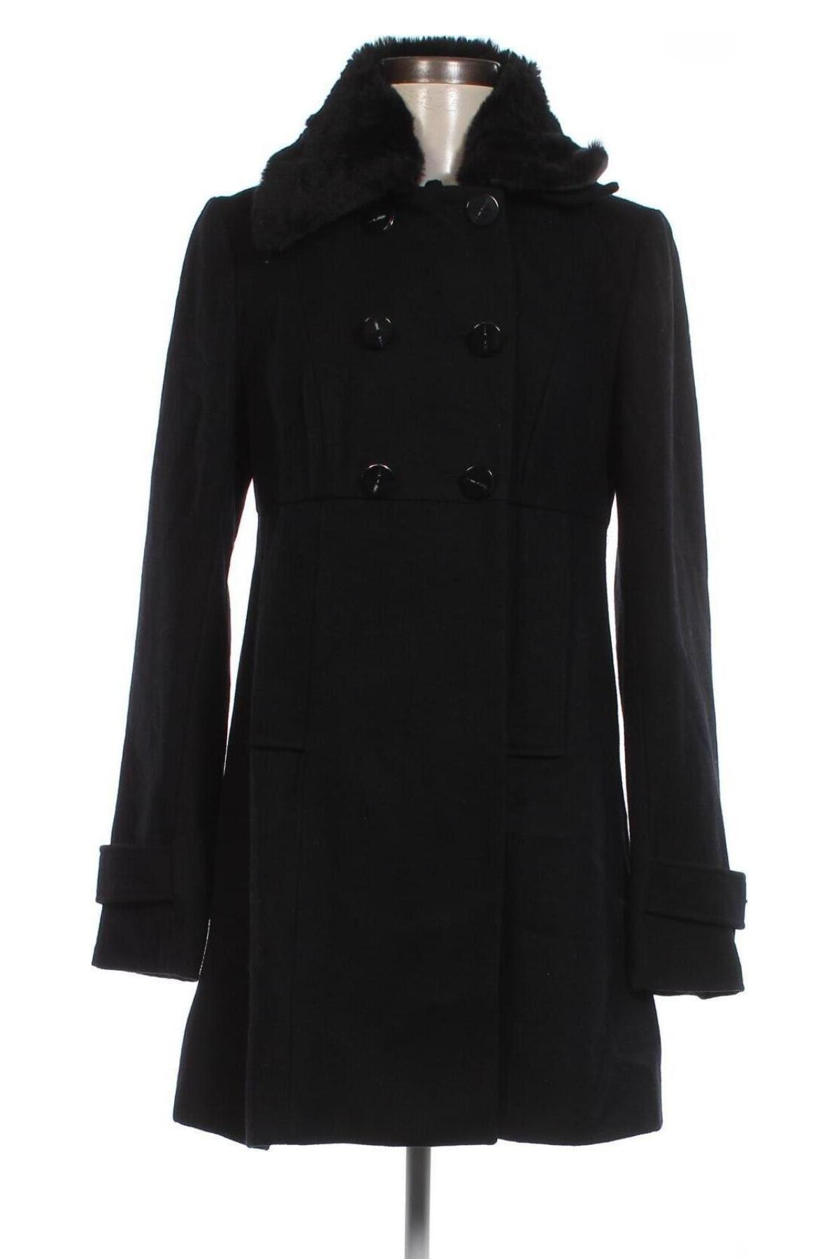 Дамско палто Yessica, Размер S, Цвят Черен, Цена 57,78 лв.
