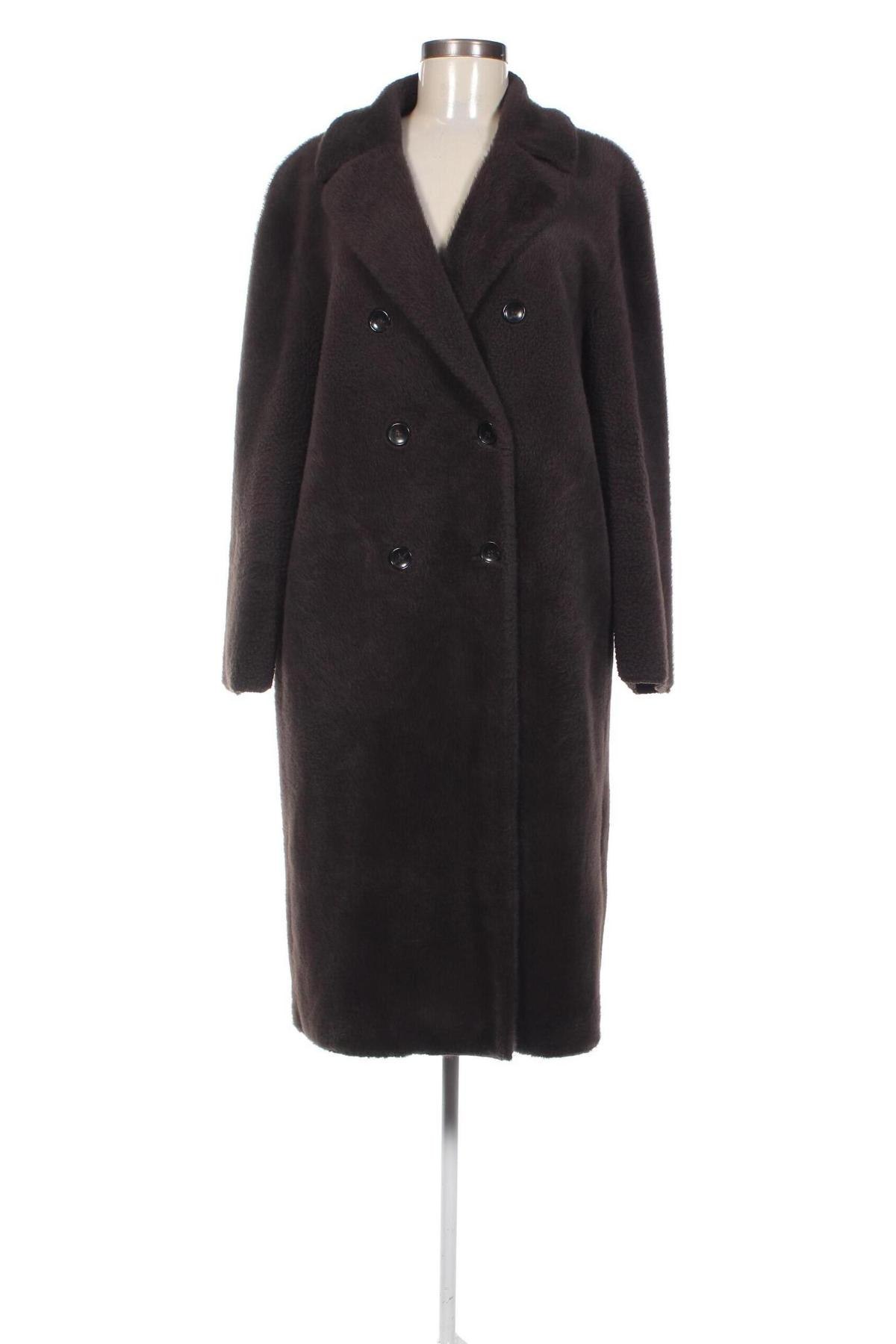 Дамско палто Zara, Размер L, Цвят Кафяв, Цена 40,69 лв.