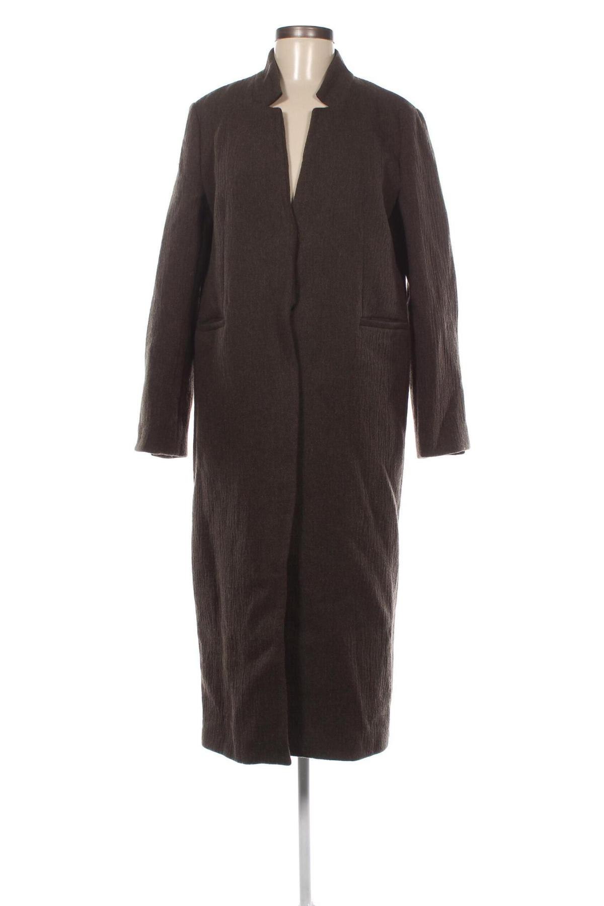 Дамско палто Zara, Размер M, Цвят Зелен, Цена 68,00 лв.