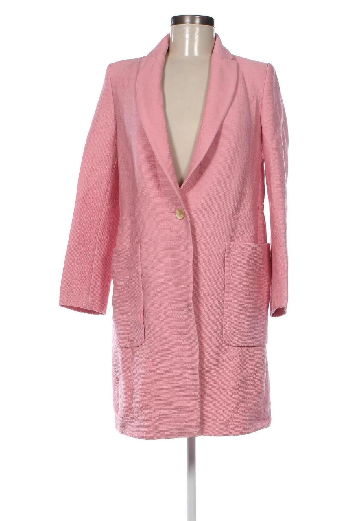Дамско палто Zara, Размер XS, Цвят Розов, Цена 33,00 лв.