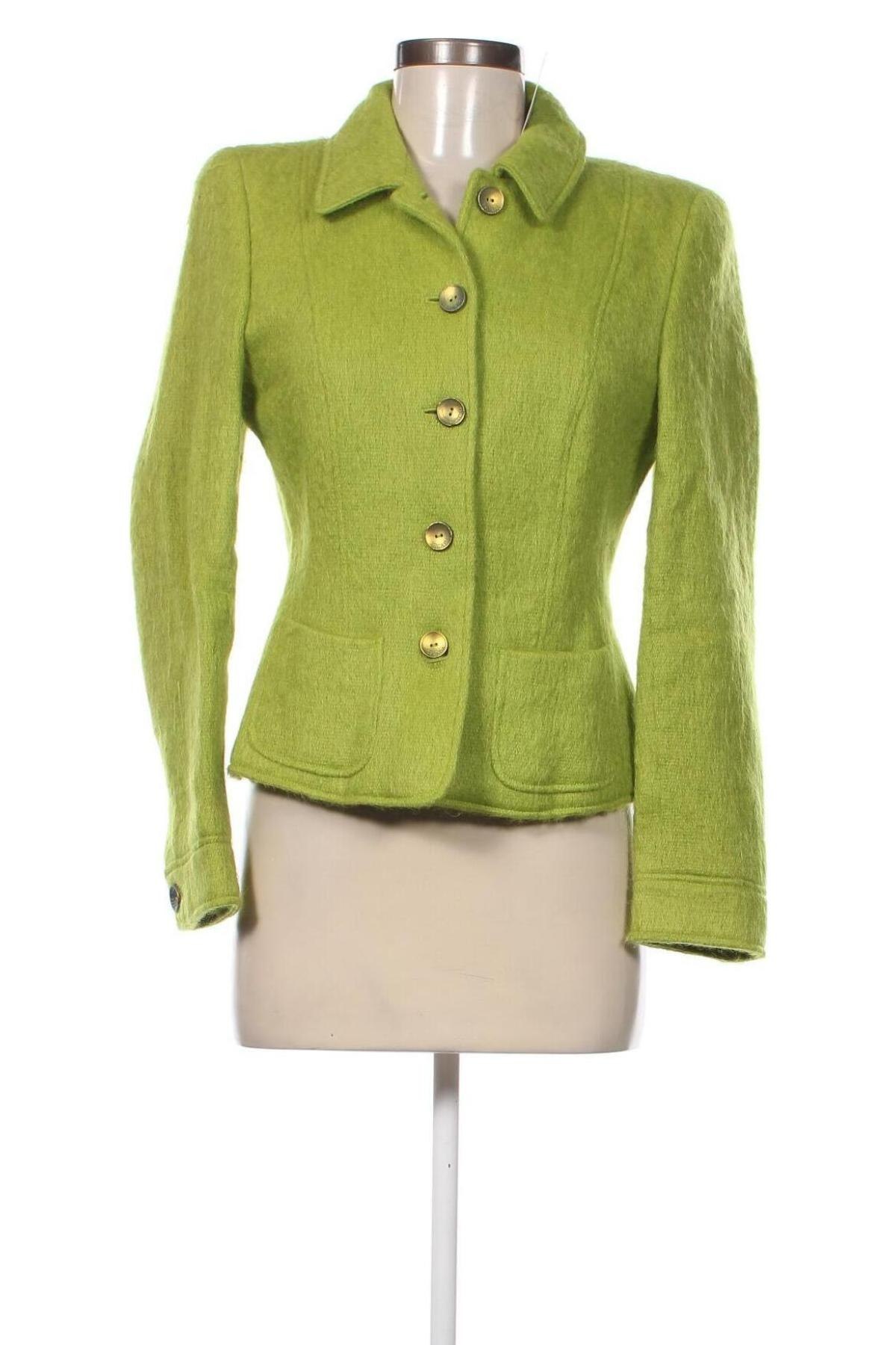 Дамско сако Escada, Размер XS, Цвят Зелен, Цена 85,80 лв.