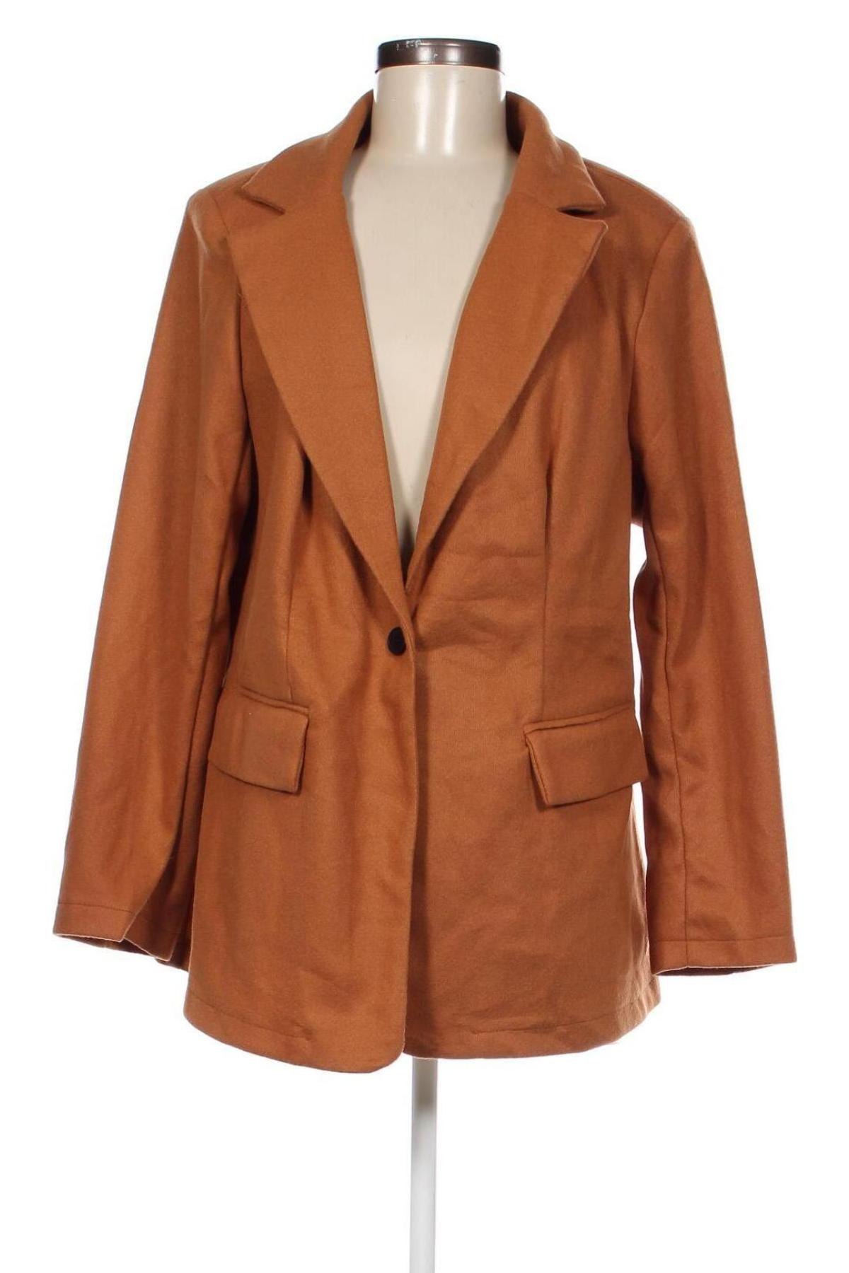 Дамско сако SHEIN, Размер XL, Цвят Кафяв, Цена 26,40 лв.