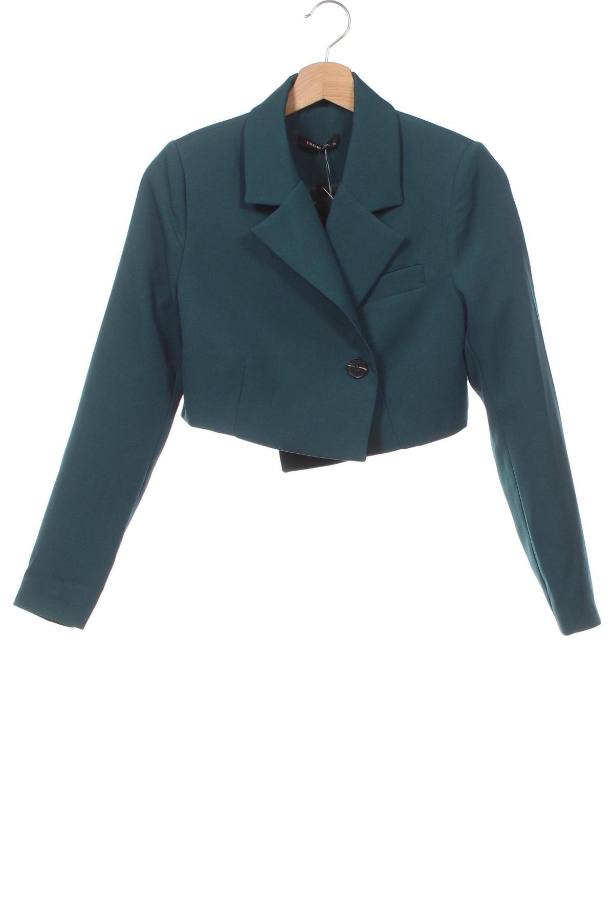 Γυναικείο σακάκι Trendyol, Μέγεθος XS, Χρώμα Πράσινο, Τιμή 84,74 €