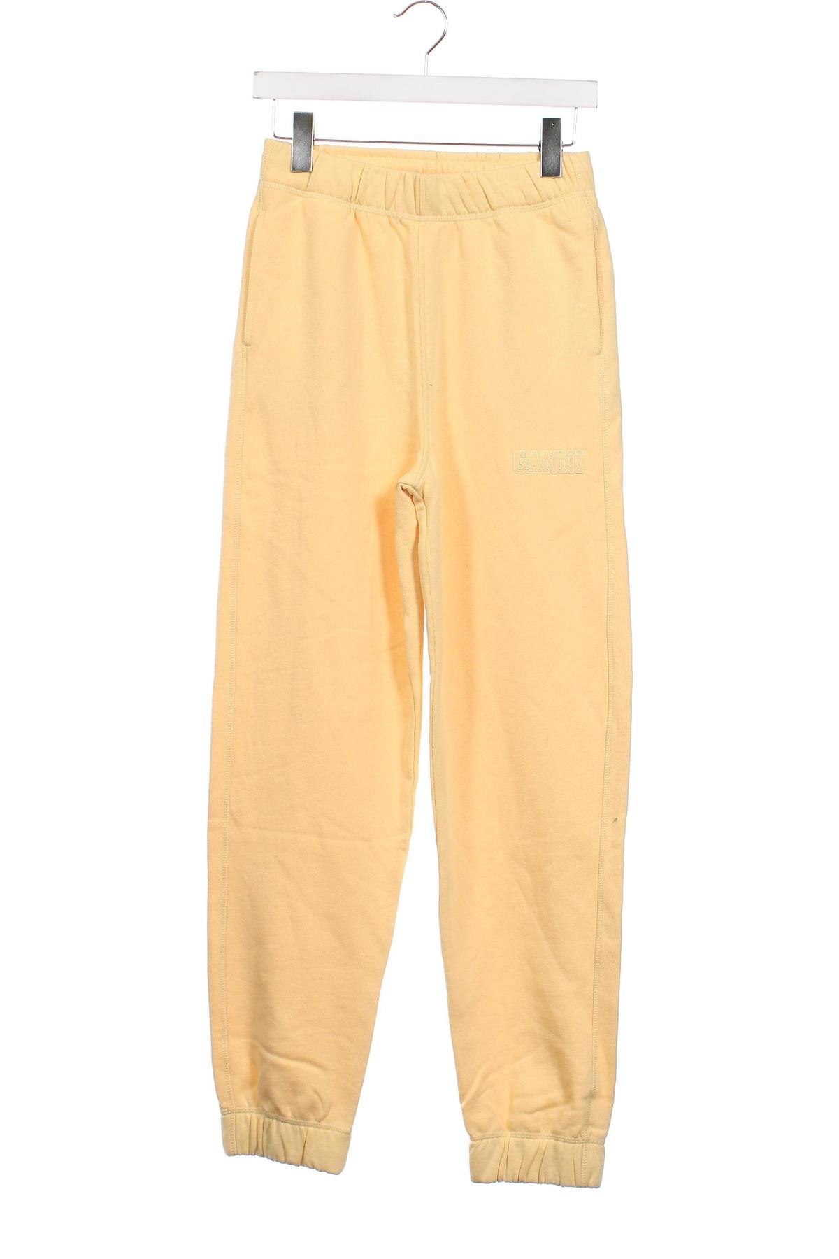 Damen Sporthose Ganni, Größe XS, Farbe Gelb, Preis 59,85 €