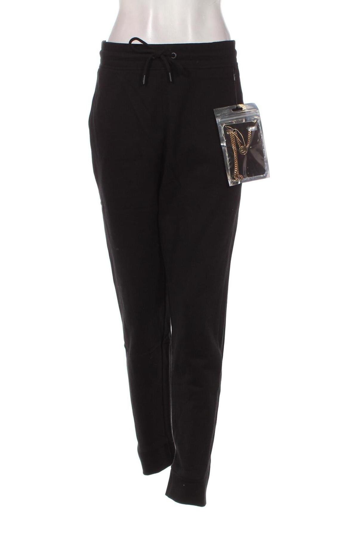 Pantaloni trening de femei Messi X SikSilk, Mărime XL, Culoare Negru, Preț 159,08 Lei
