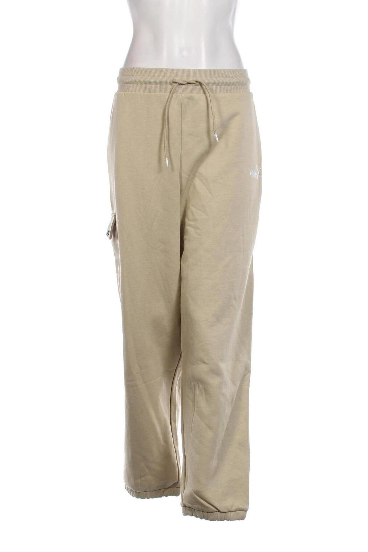 Pantaloni trening de femei PUMA, Mărime XL, Culoare Bej, Preț 165,20 Lei