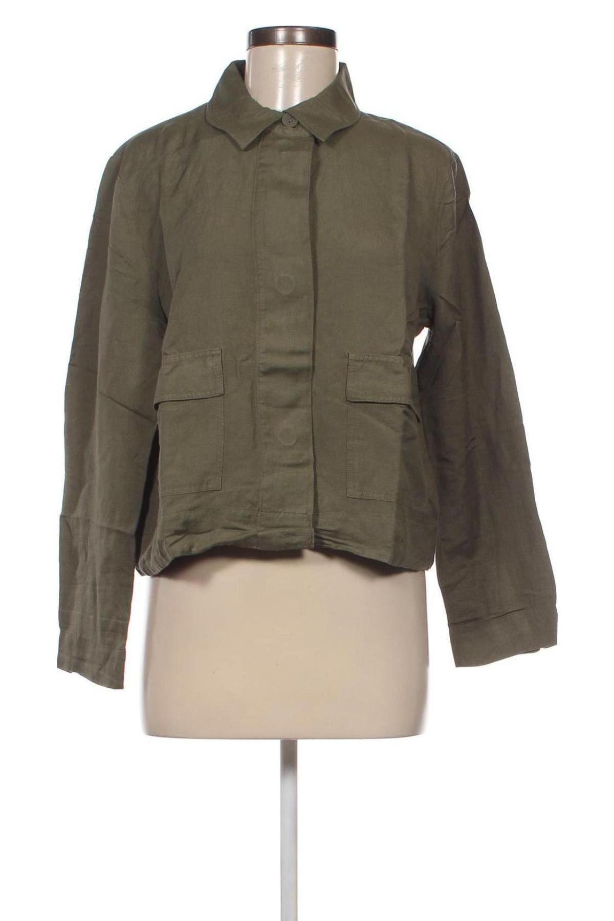Γυναικείο μπουφάν Tom Tailor, Μέγεθος L, Χρώμα Πράσινο, Τιμή 24,12 €