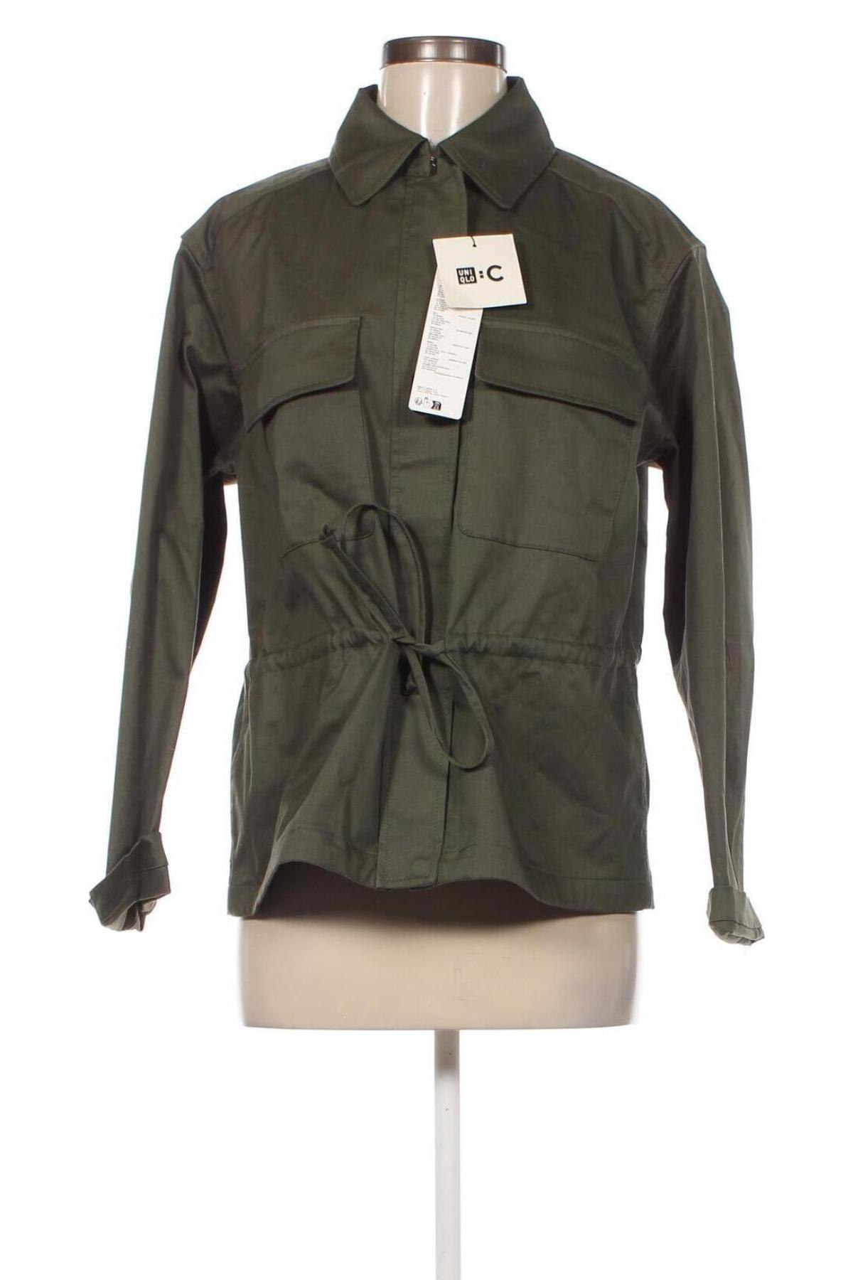 Γυναικείο μπουφάν Uniqlo, Μέγεθος M, Χρώμα Πράσινο, Τιμή 40,06 €