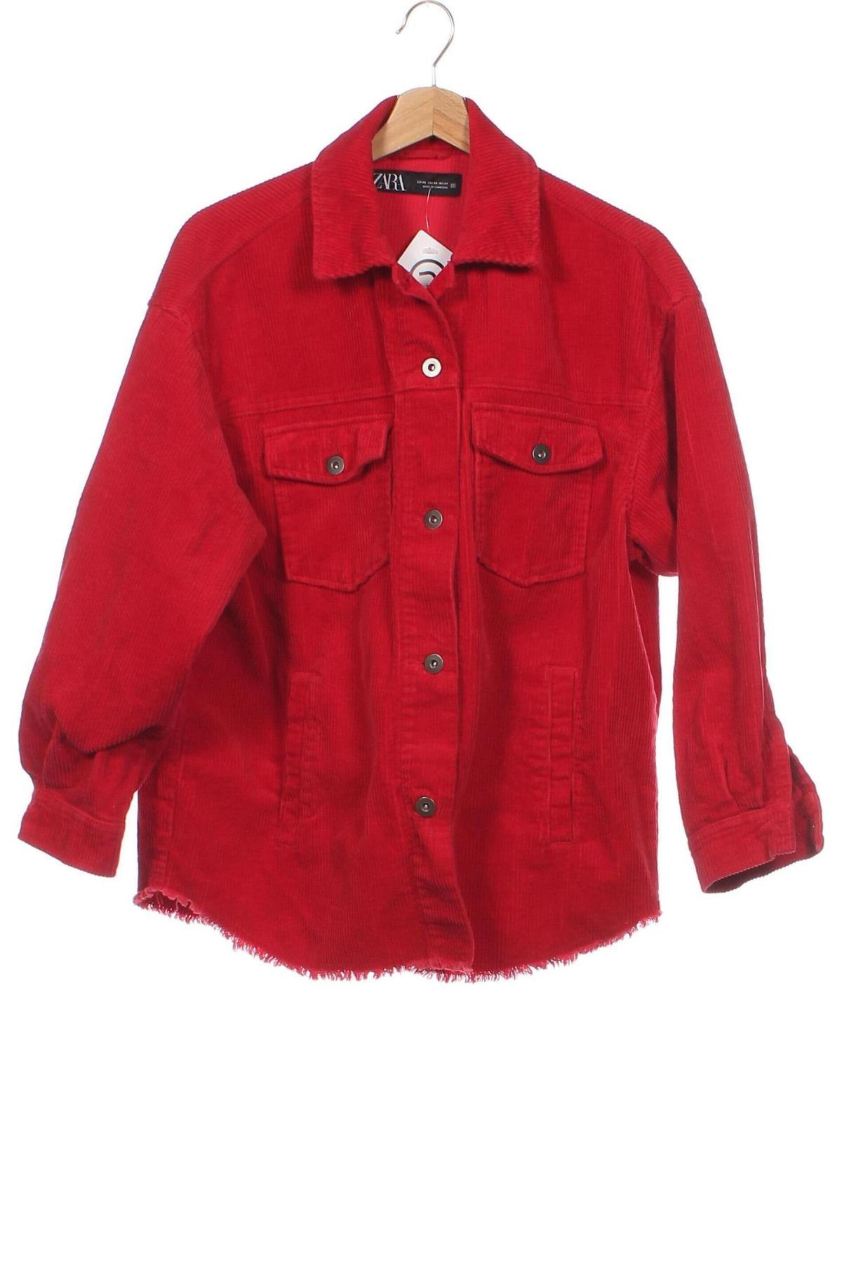 Damenjacke Zara, Größe XS, Farbe Rot, Preis 12,37 €
