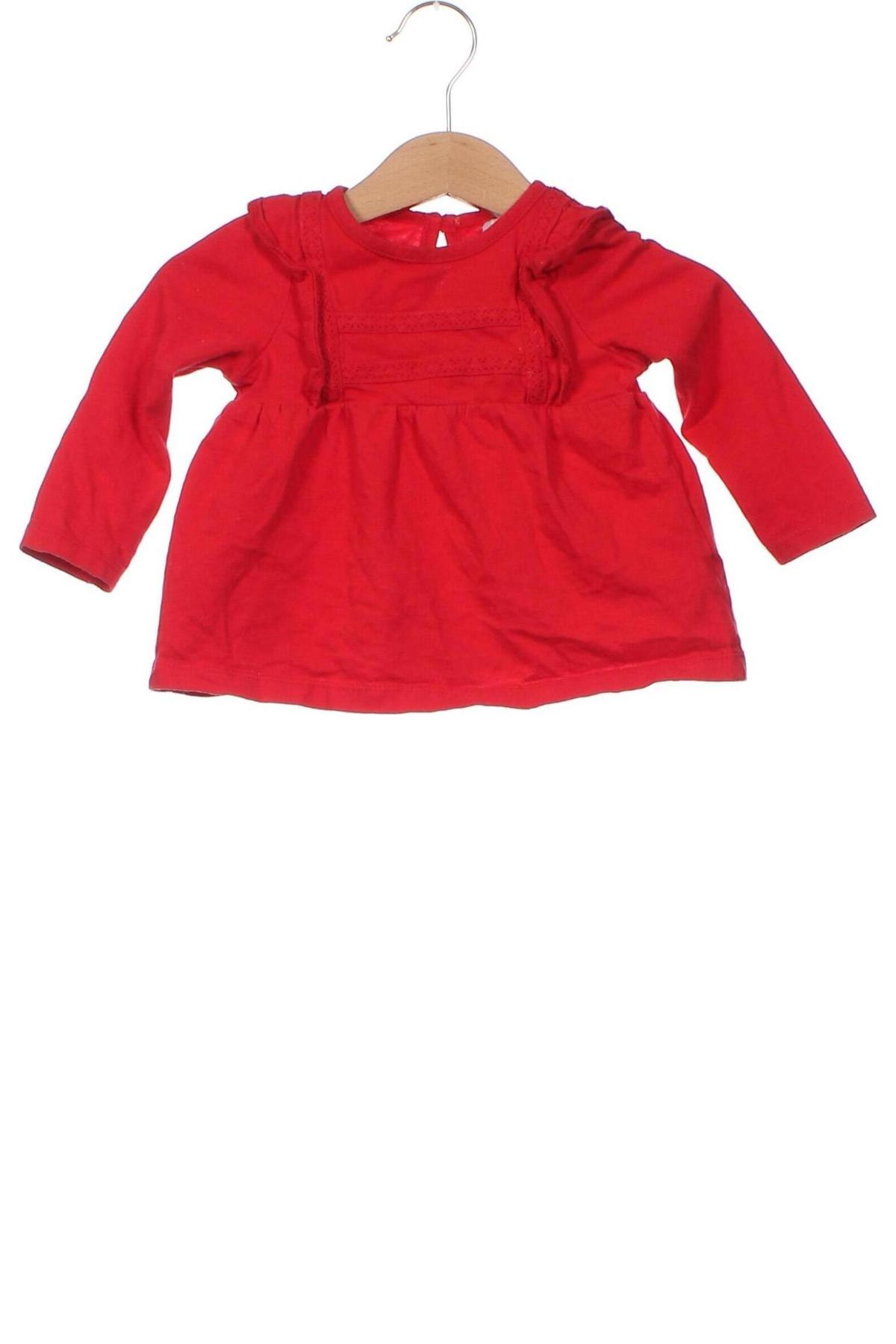 Παιδική μπλούζα, Μέγεθος 6-9m/ 68-74 εκ., Χρώμα Κόκκινο, Τιμή 3,32 €