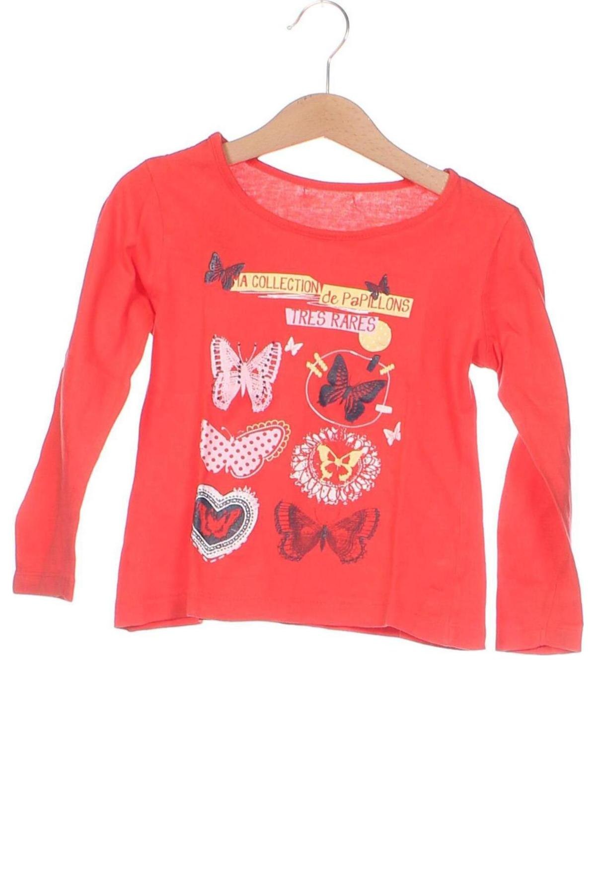 Детска блуза, Размер 3-4y/ 104-110 см, Цвят Червен, Цена 6,48 лв.