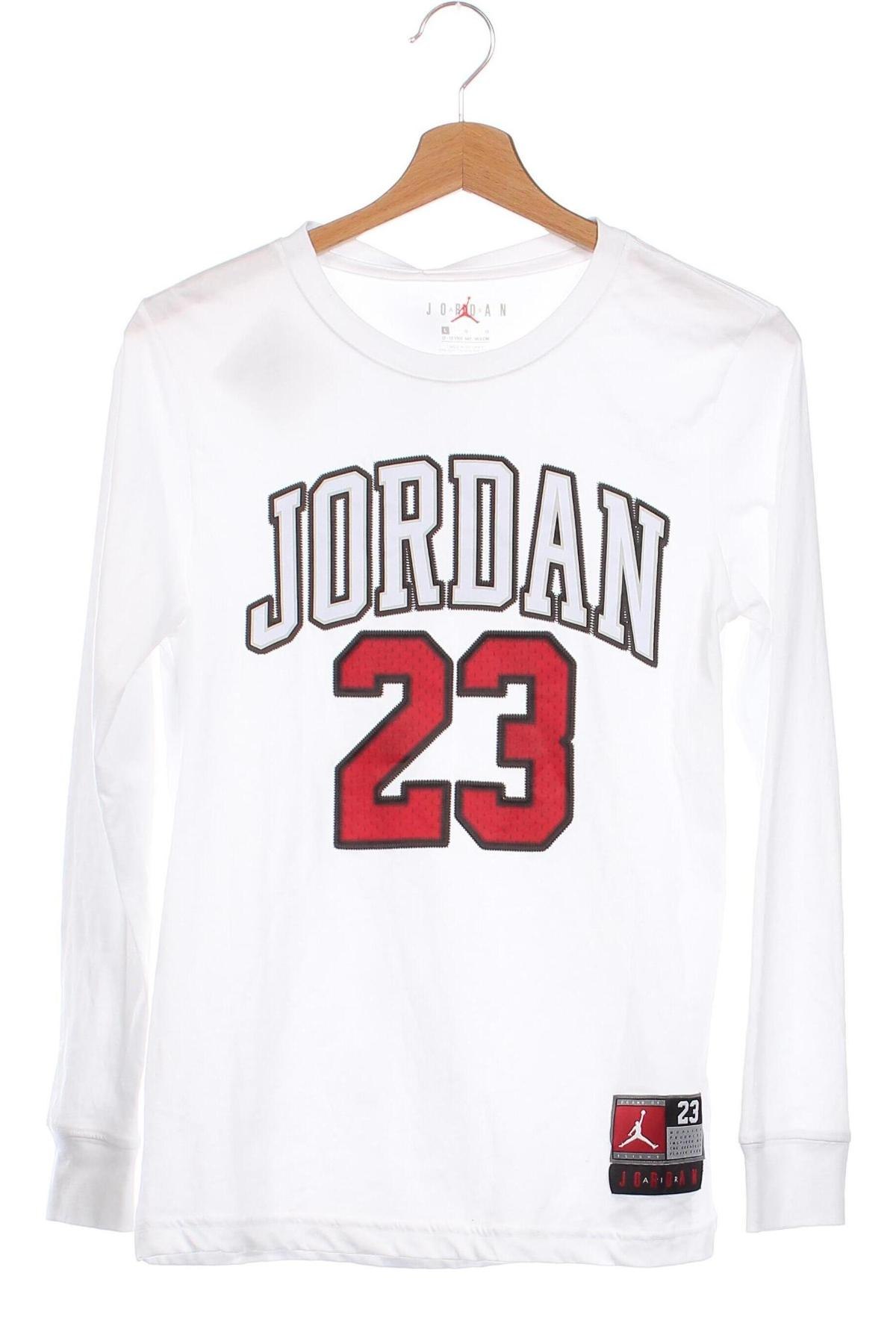 Kinder Shirt Air Jordan Nike, Größe 12-13y/ 158-164 cm, Farbe Weiß, Preis € 34,23
