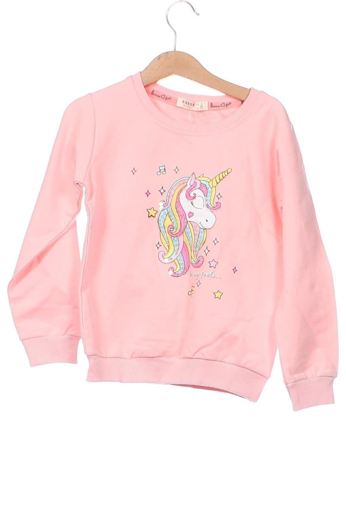 Παιδική μπλούζα Breeze, Μέγεθος 4-5y/ 110-116 εκ., Χρώμα Ρόζ , Τιμή 9,28 €