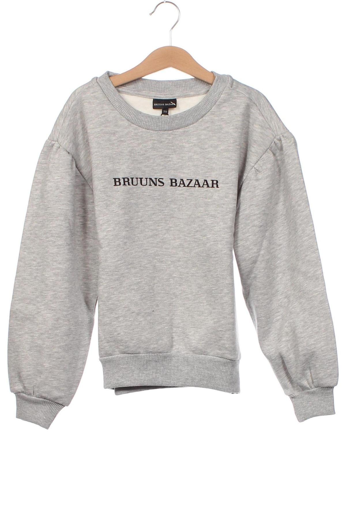 Kinder Shirt Bruuns Bazaar, Größe 9-10y/ 140-146 cm, Farbe Grau, Preis € 17,88