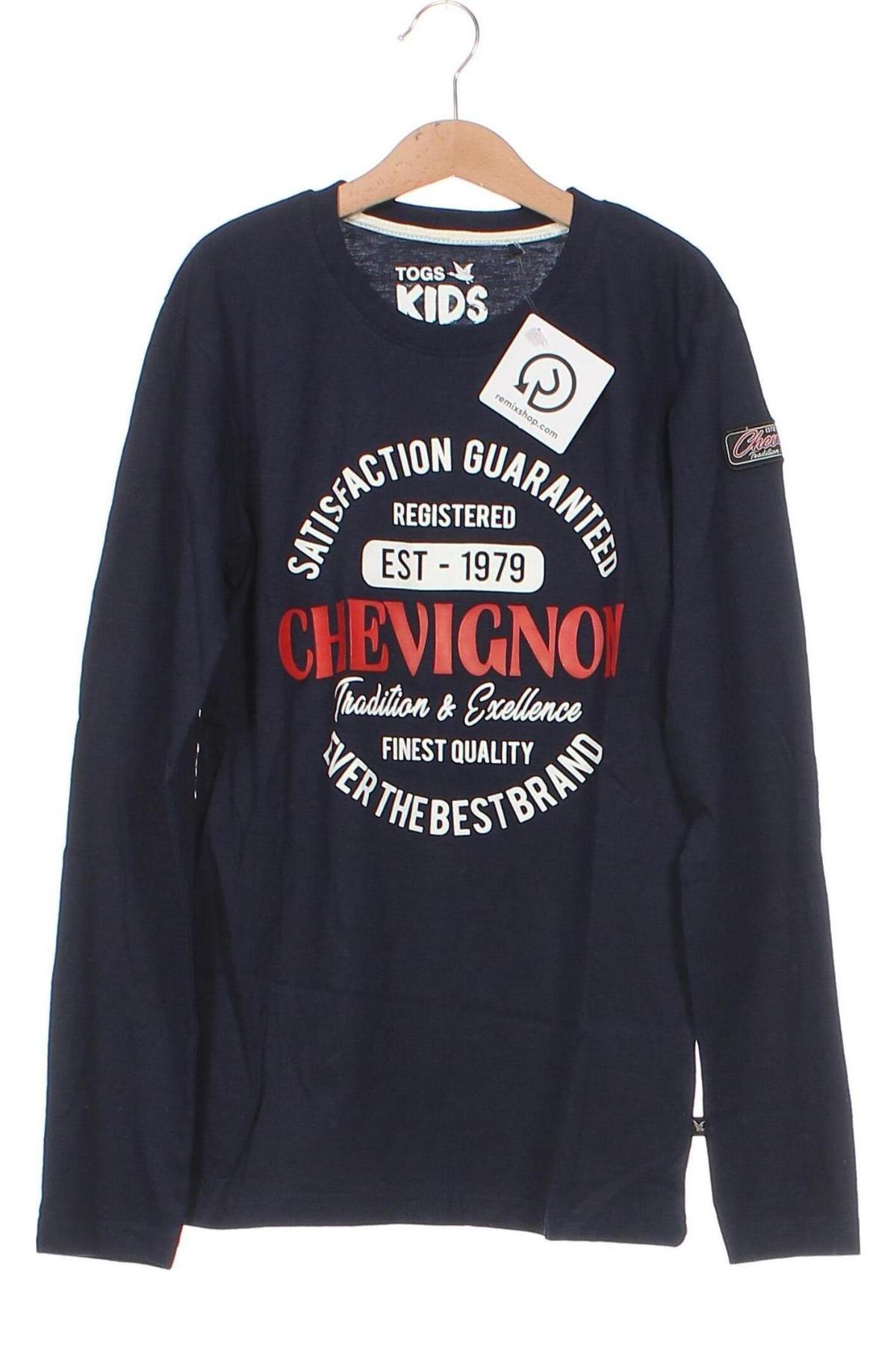 Kinder Shirt Chevignon, Größe 11-12y/ 152-158 cm, Farbe Blau, Preis 14,37 €