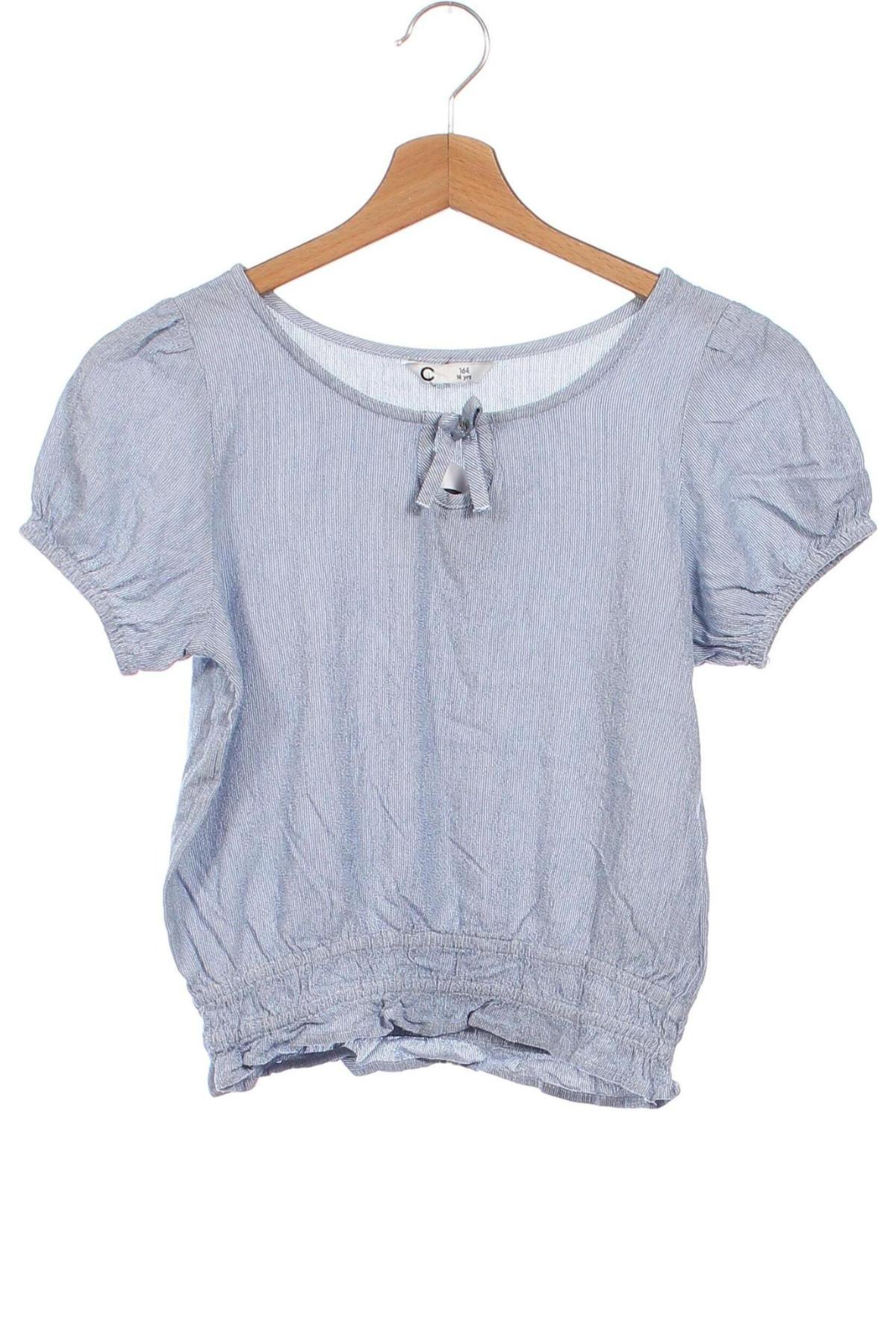 Kinder Shirt Cubus, Größe 12-13y/ 158-164 cm, Farbe Blau, Preis 3,13 €
