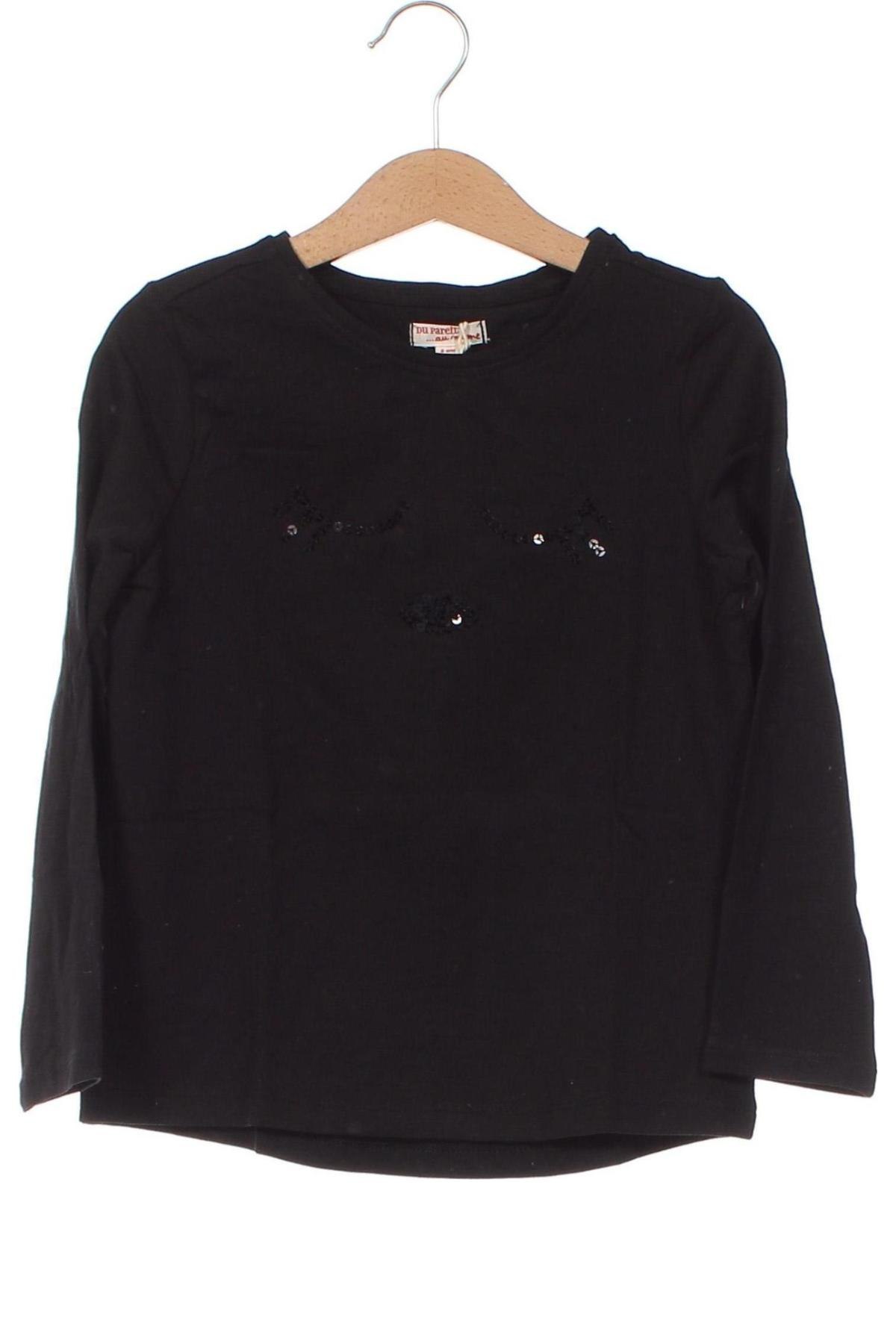 Детска блуза Du Pareil Au Meme, Размер 5-6y/ 116-122 см, Цвят Черен, Цена 12,42 лв.
