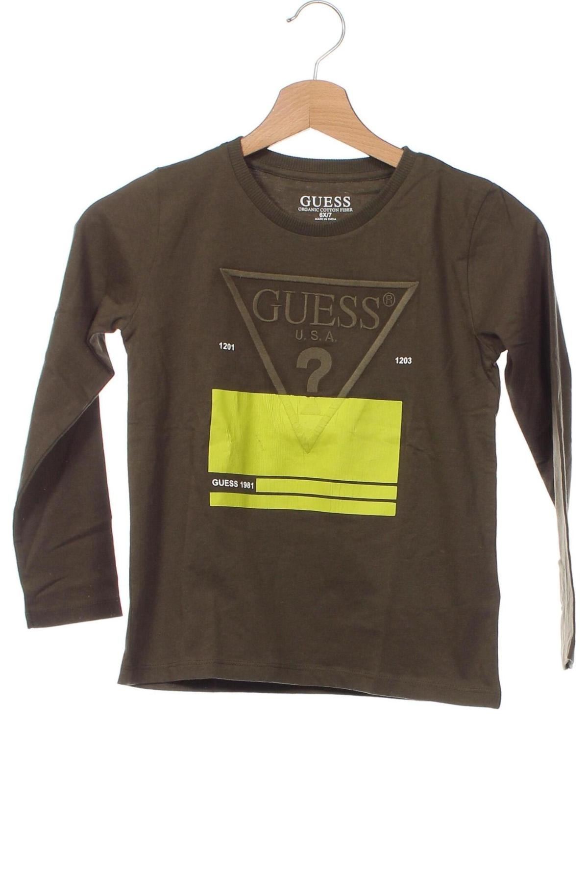 Kinder Shirt Guess, Größe 6-7y/ 122-128 cm, Farbe Grün, Preis € 32,94