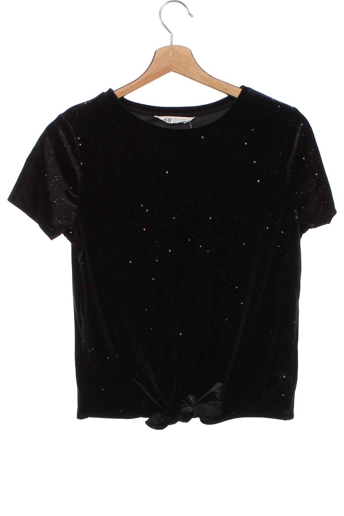 Παιδική μπλούζα H&M, Μέγεθος 12-13y/ 158-164 εκ., Χρώμα Μαύρο, Τιμή 3,20 €