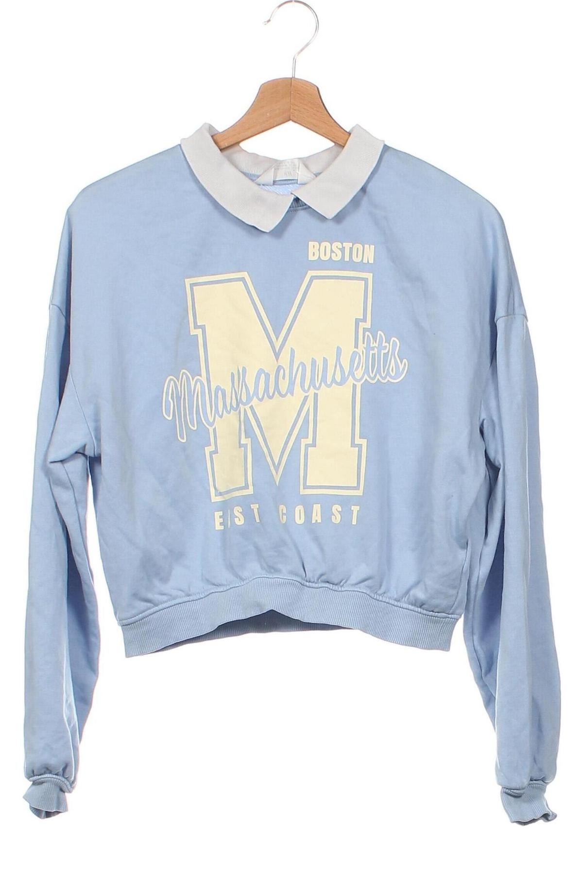 Kinder Shirt H&M, Größe 15-18y/ 170-176 cm, Farbe Blau, Preis 4,13 €