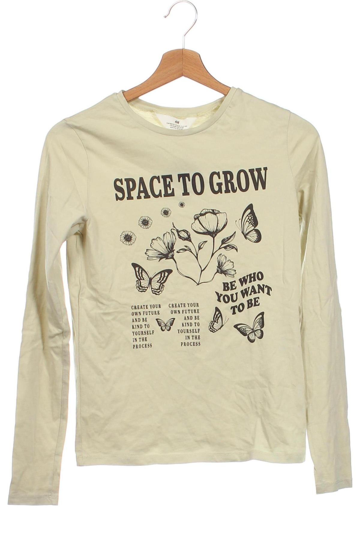 Kinder Shirt H&M, Größe 12-13y/ 158-164 cm, Farbe Grün, Preis 6,14 €