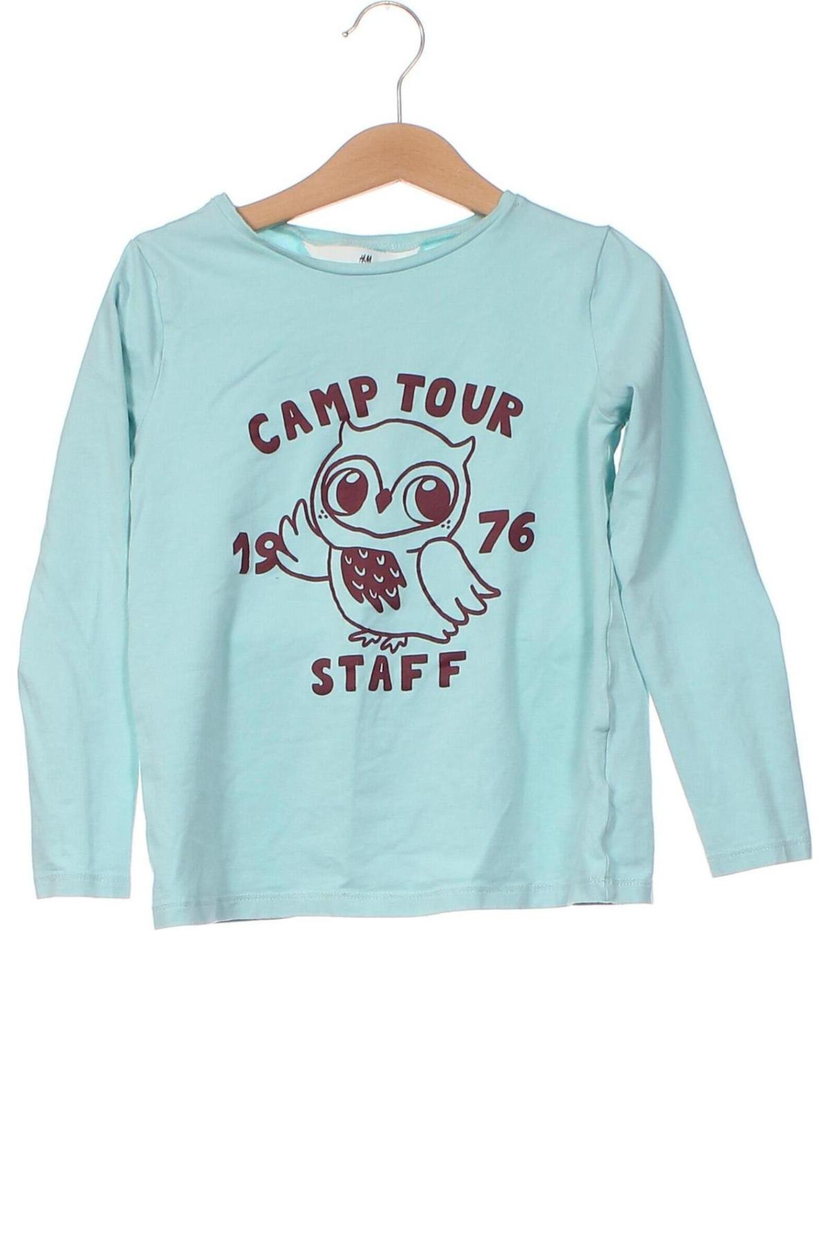 Kinder Shirt H&M, Größe 6-7y/ 122-128 cm, Farbe Blau, Preis 3,32 €