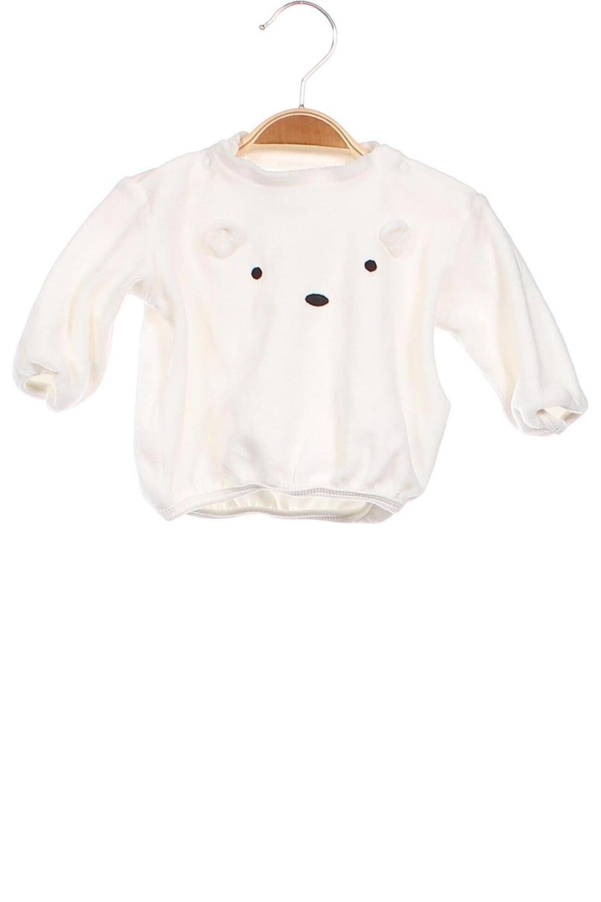 Dziecięca bluzka H&M, Rozmiar 1-2m/ 50-56 cm, Kolor Biały, Cena 14,60 zł