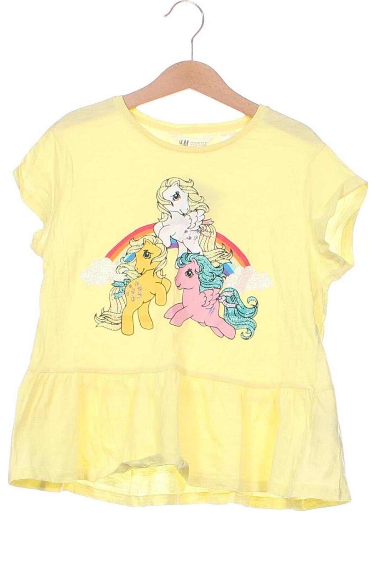 Bluză pentru copii H&M, Mărime 8-9y/ 134-140 cm, Culoare Galben, Preț 29,92 Lei