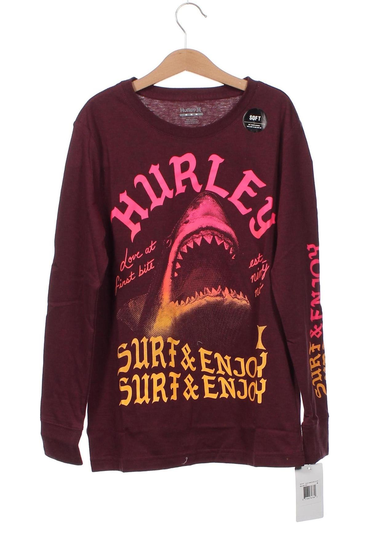 Kinder Shirt Hurley, Größe 11-12y/ 152-158 cm, Farbe Rot, Preis 18,93 €