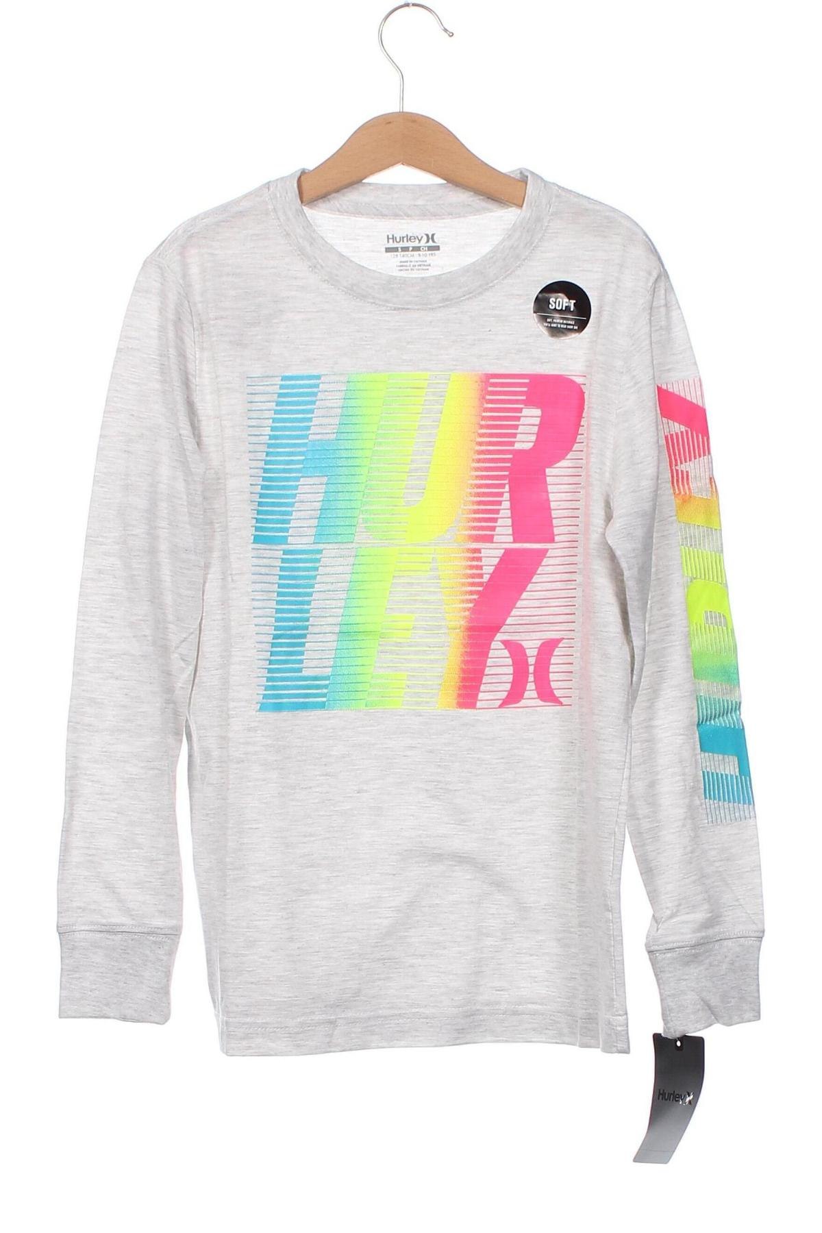 Kinder Shirt Hurley, Größe 9-10y/ 140-146 cm, Farbe Grau, Preis 18,93 €