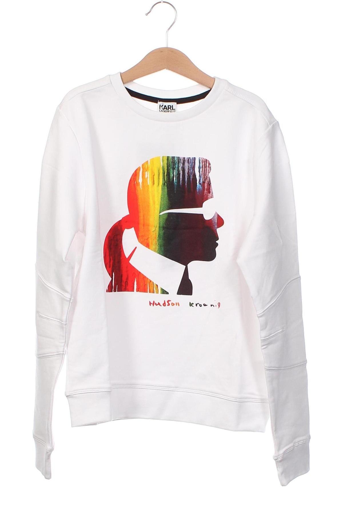 Kinder Shirt Karl Lagerfeld, Größe 11-12y/ 152-158 cm, Farbe Weiß, Preis 52,59 €