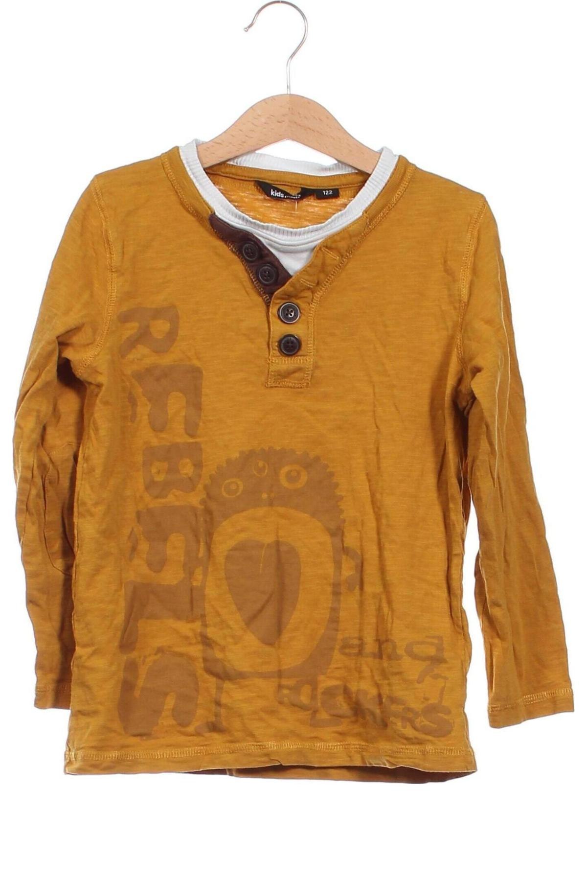 Детска блуза Kids By Lindex, Размер 5-6y/ 116-122 см, Цвят Жълт, Цена 11,88 лв.