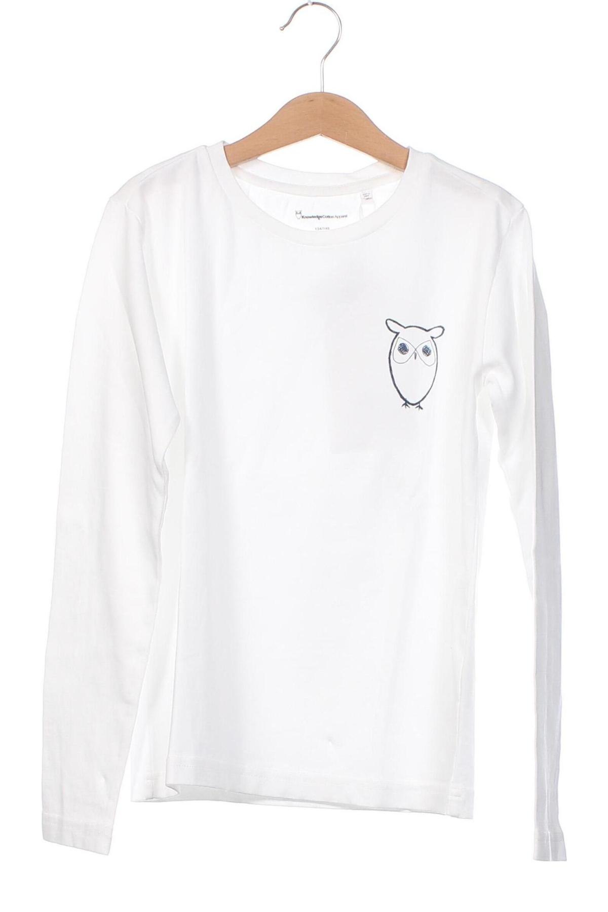 Kinder Shirt Knowledge Cotton Apparel, Größe 8-9y/ 134-140 cm, Farbe Weiß, Preis € 15,84