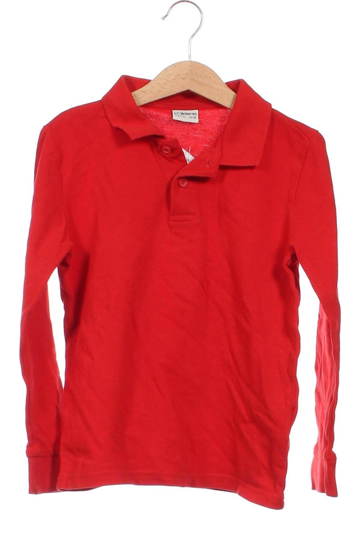 Kinder Shirt LC Waikiki, Größe 6-7y/ 122-128 cm, Farbe Rot, Preis 3,50 €