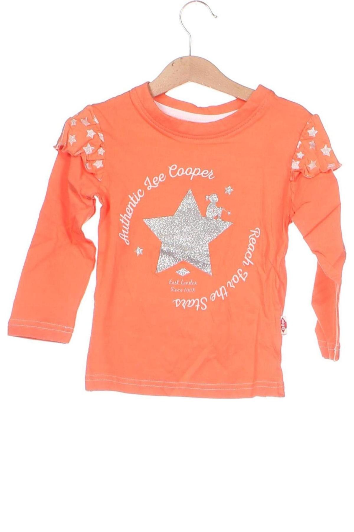 Детска блуза Lee Cooper, Размер 4-5y/ 110-116 см, Цвят Оранжев, Цена 26,01 лв.