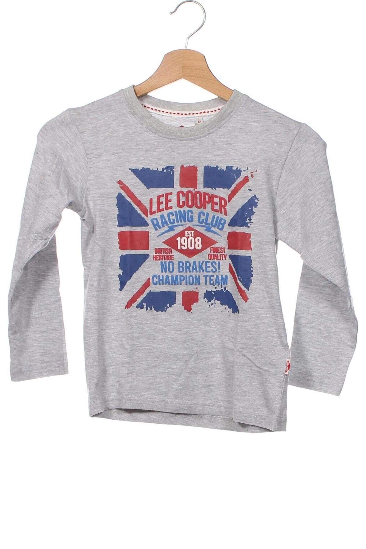 Kinder Shirt Lee Cooper, Größe 7-8y/ 128-134 cm, Farbe Grau, Preis € 26,29