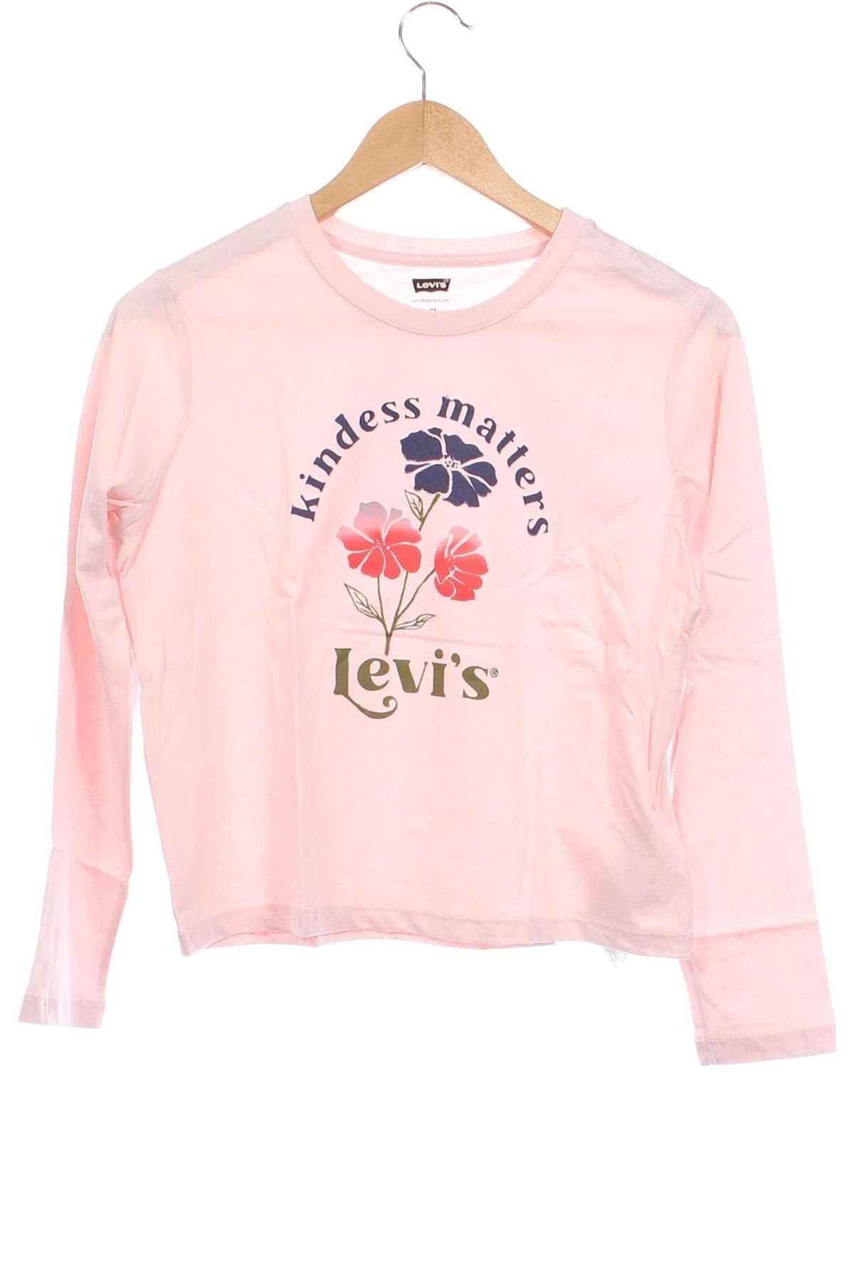 Детска блуза Levi's, Размер 12-13y/ 158-164 см, Цвят Розов, Цена 31,36 лв.